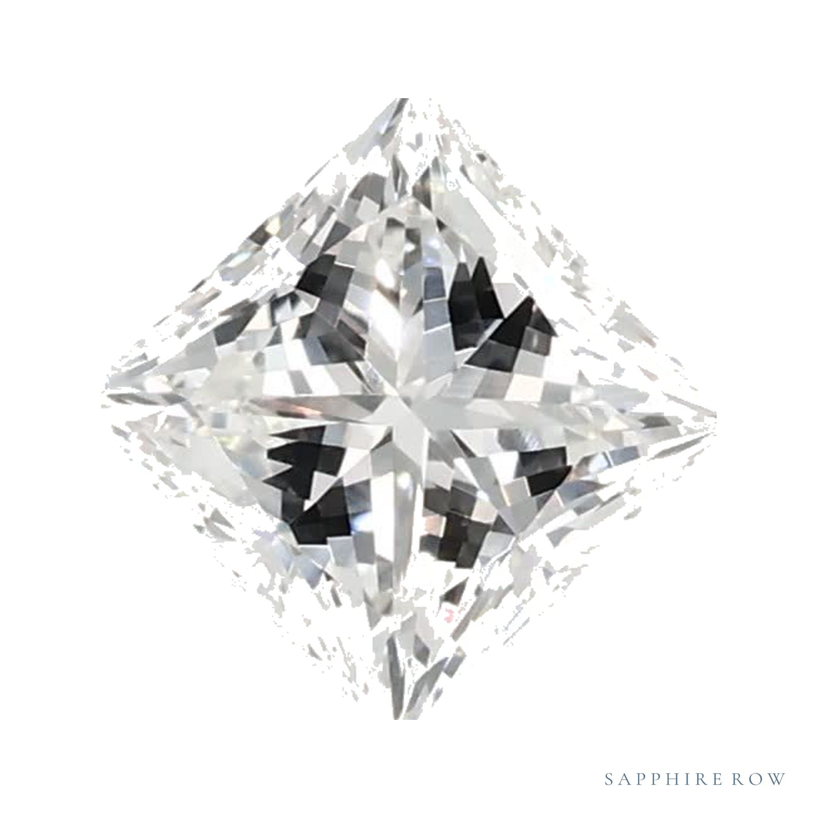 0.74 ct lab-grown diamond, square cut | Sapphire Row · cut4