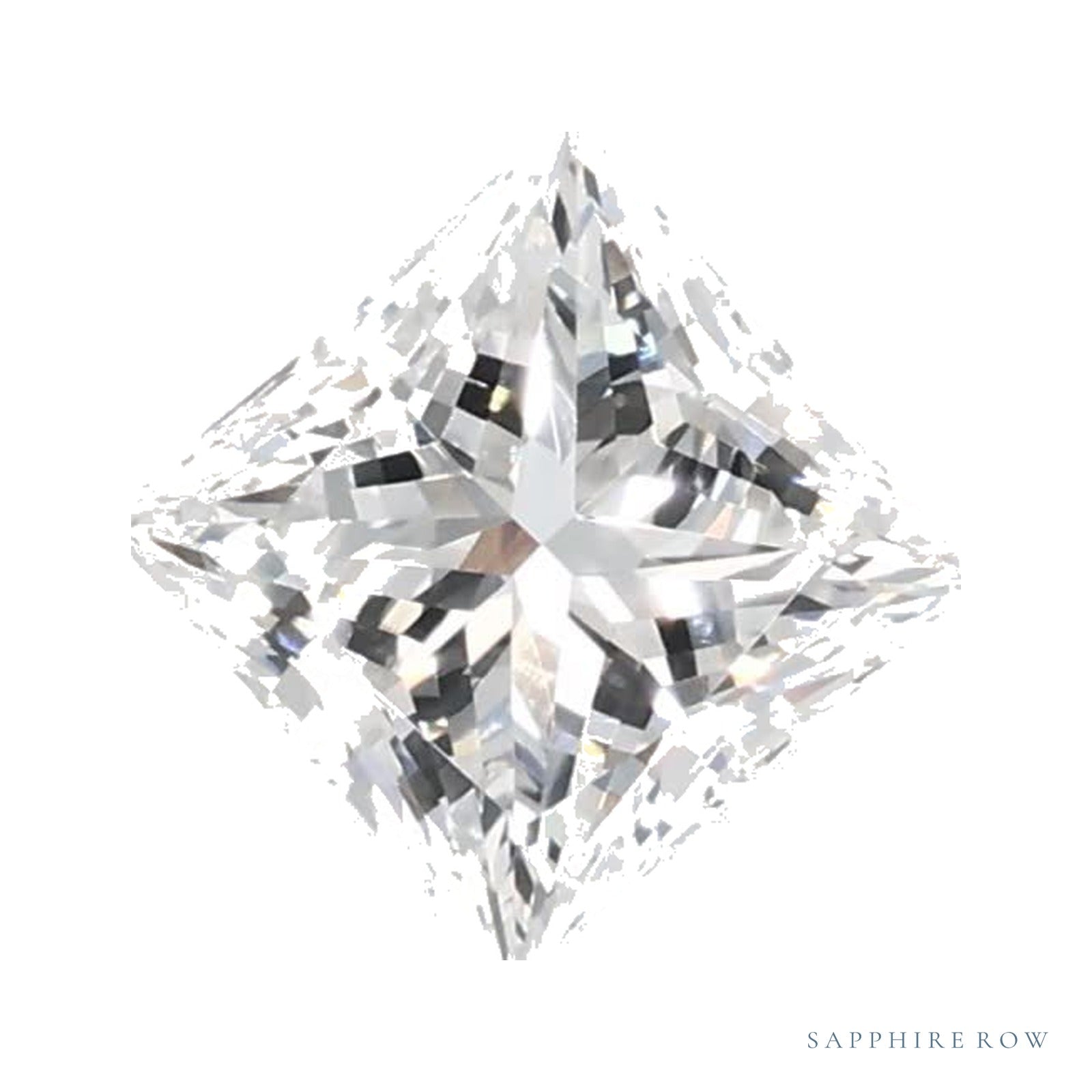 0.73 ct lab-grown diamond, square cut | Sapphire Row · cut4