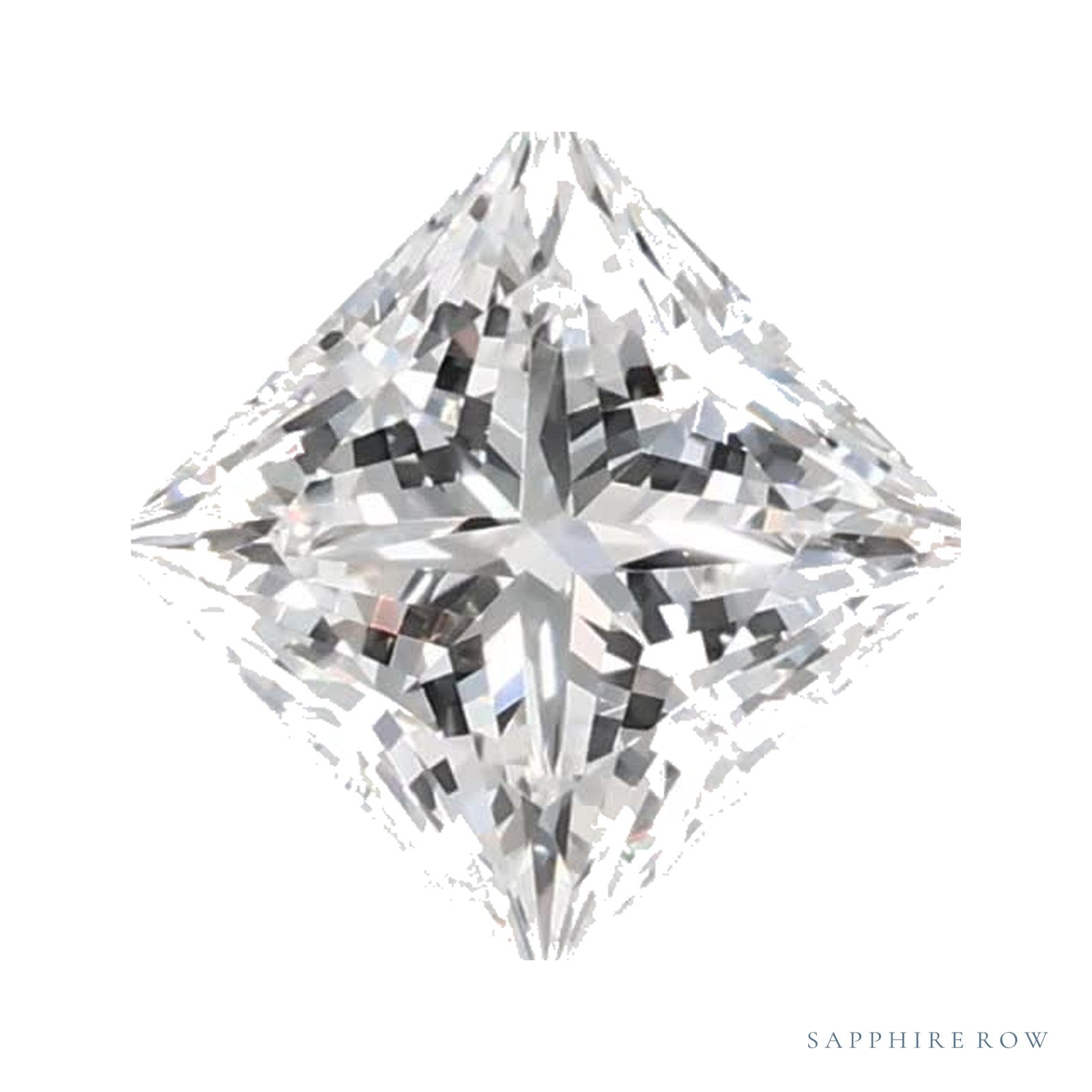 0.73 ct lab-grown diamond, square cut | Sapphire Row · cut4