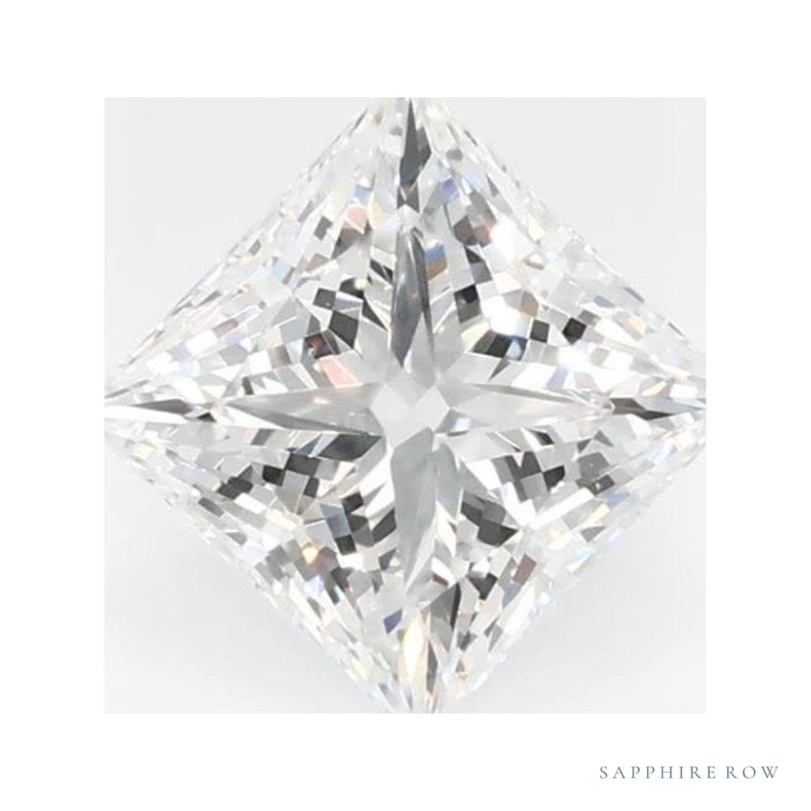 0.72 ct Lab-Grown Diamond – D VVS1 – Square Cut – GCAL Certified — Sapphire Row · cut4