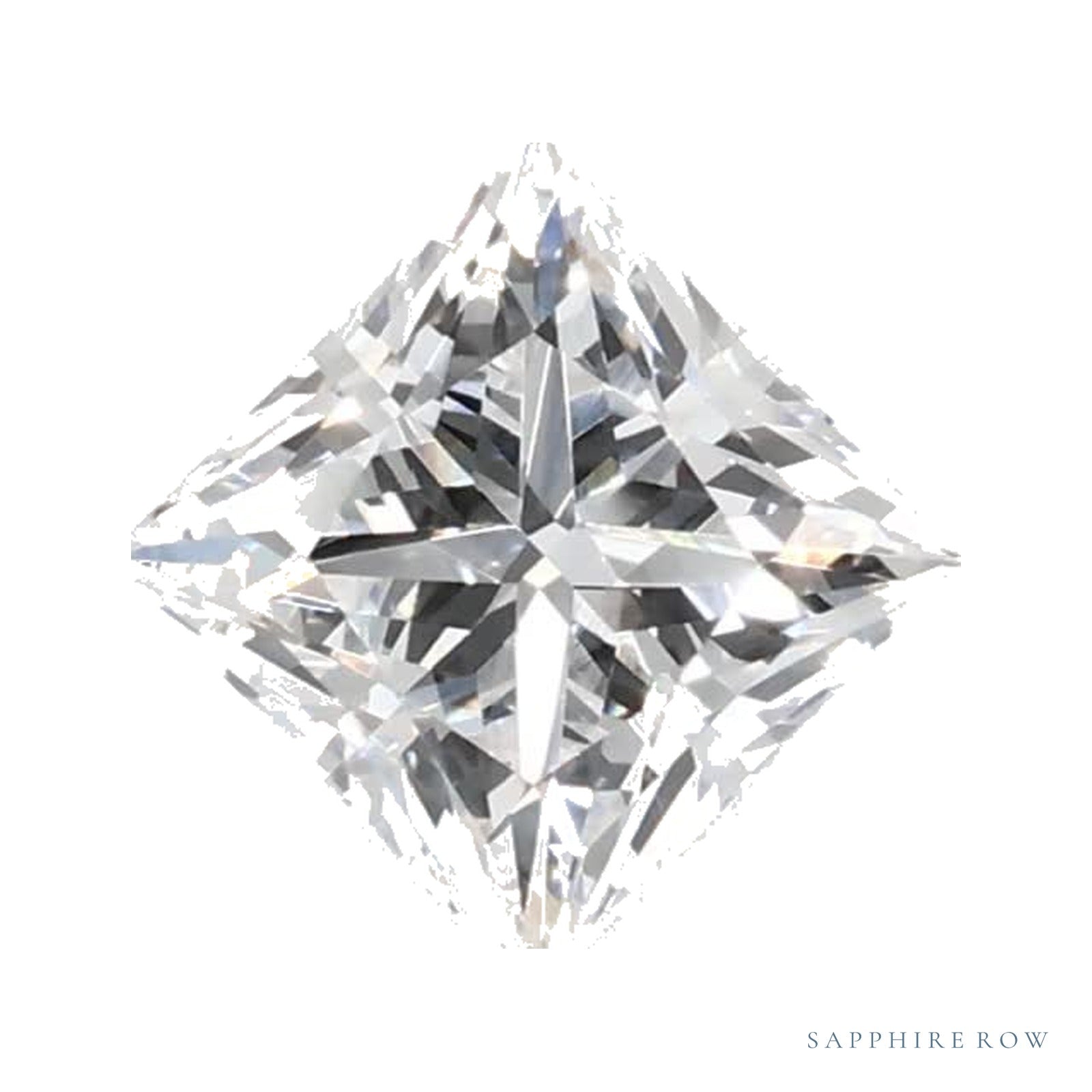 0.72 ct lab-grown diamond, square cut | Sapphire Row · cut4