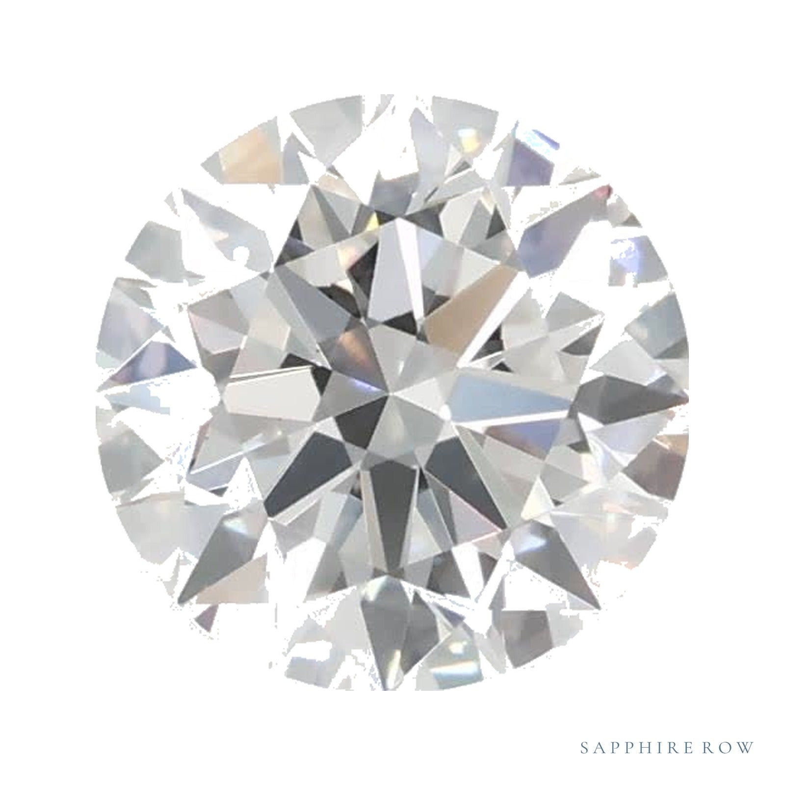 0.72 ct lab-grown diamond, round cut | Sapphire Row · cut4
