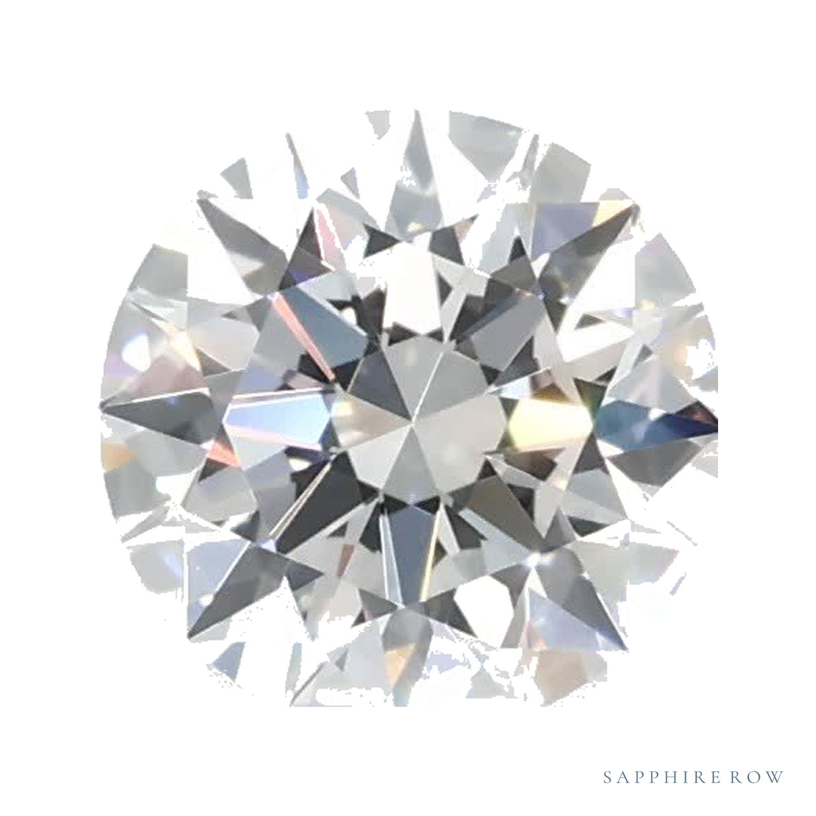 0.72 ct Lab-Grown Diamond – E VVS1 – Round Cut – GCAL Certified — Sapphire Row · cut4