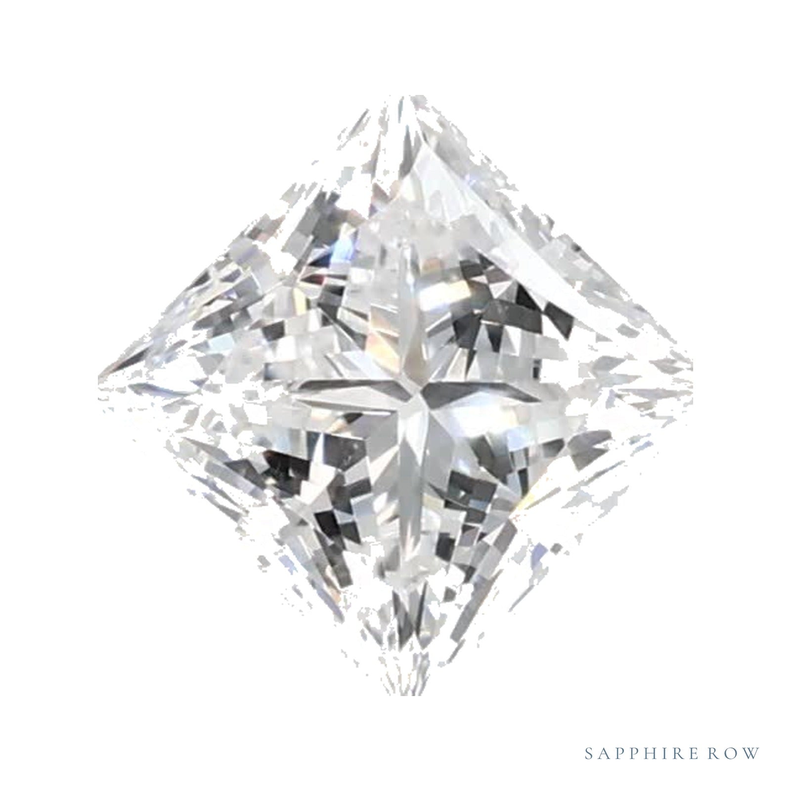 0.71 ct lab-grown diamond, square cut | Sapphire Row · cut4
