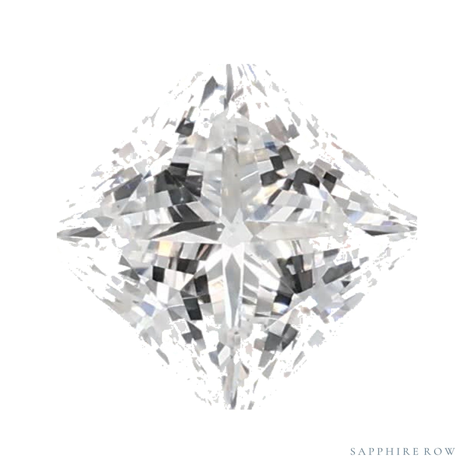 0.70 ct lab-grown diamond, square cut | Sapphire Row · cut4