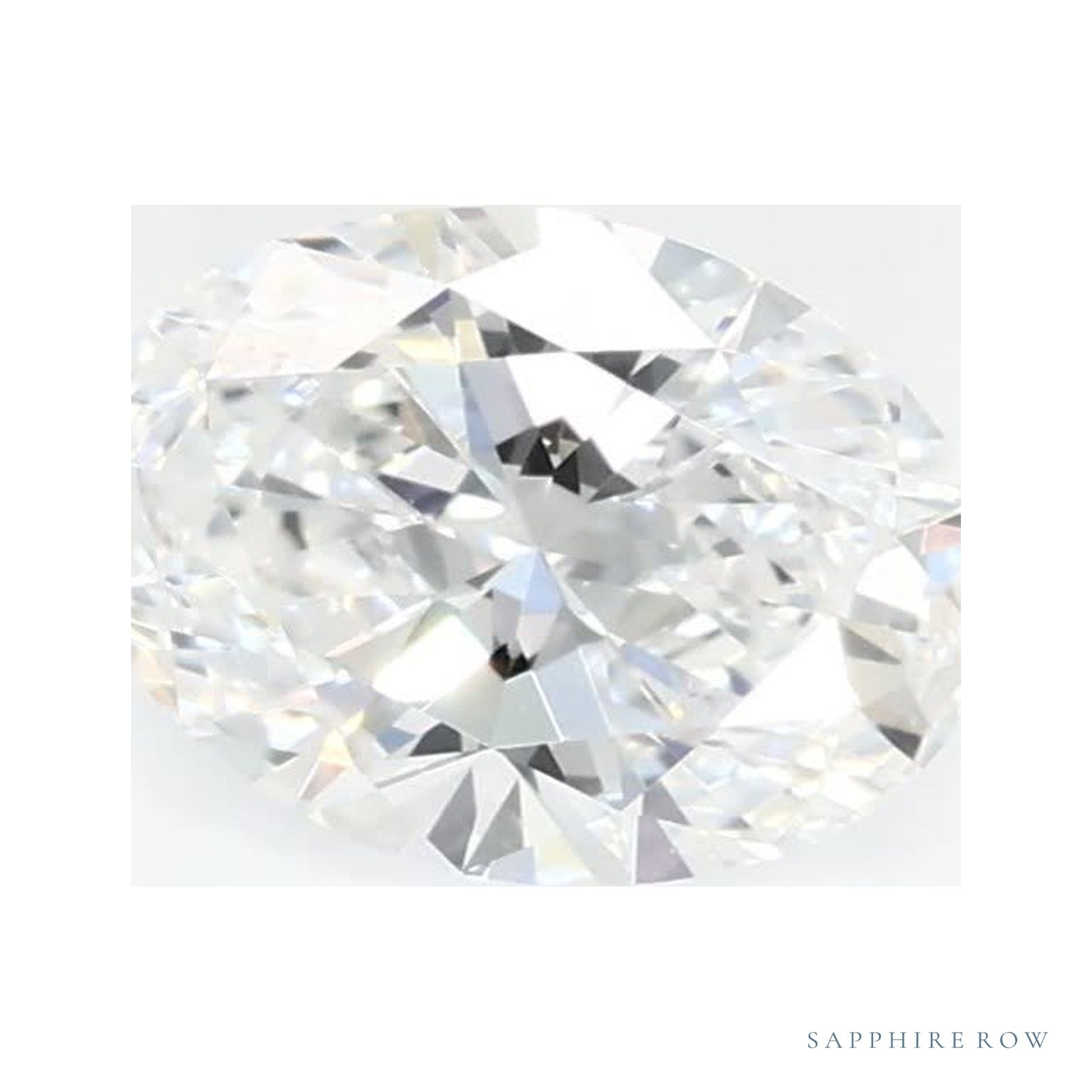 0.65 ct Lab-Grown Diamond – D VVS1 – Oval Cut – GCAL Certified — Sapphire Row · cut4