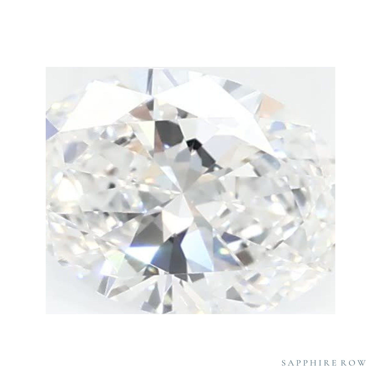 0.65 ct Lab-Grown Diamond – D VVS1 – Oval Cut – GCAL Certified — Sapphire Row · cut4