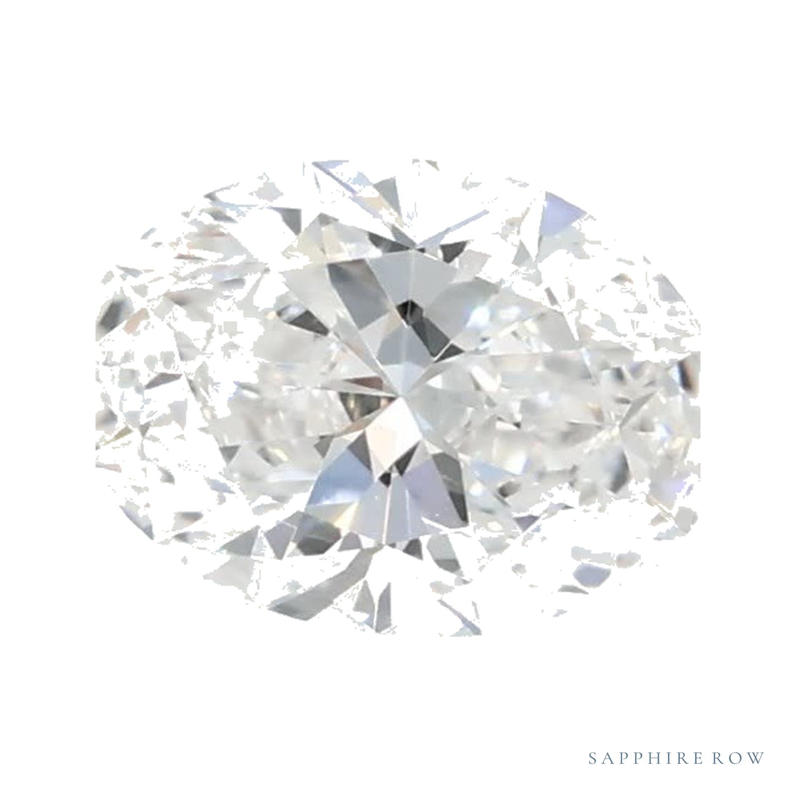 0.65 ct lab-grown diamond, oval cut | Sapphire Row · cut4