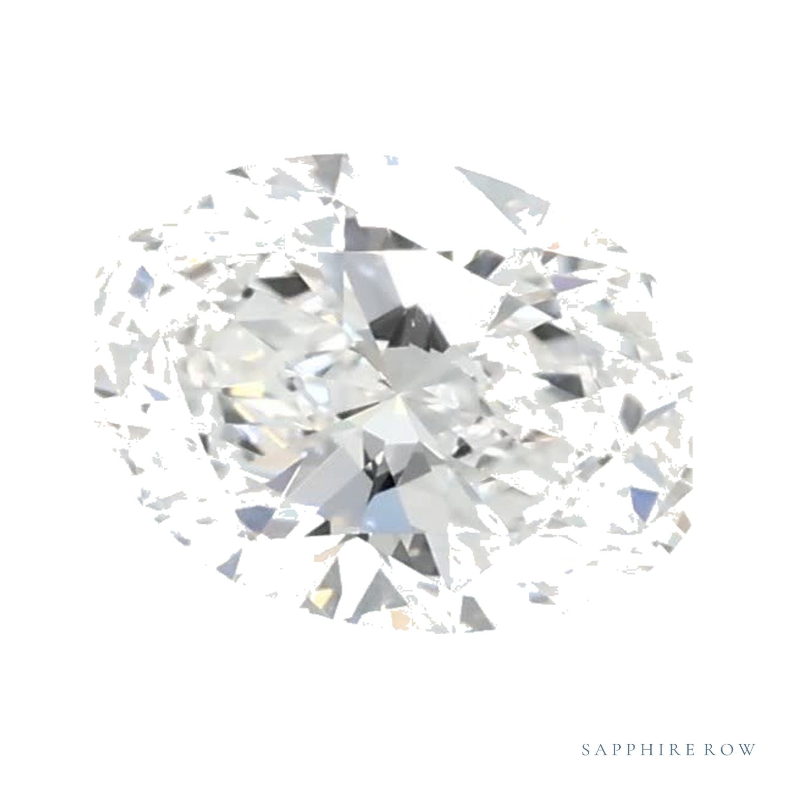 0.65 ct Lab-Grown Diamond – D VVS1 – Oval Cut – GCAL Certified — Sapphire Row · cut4