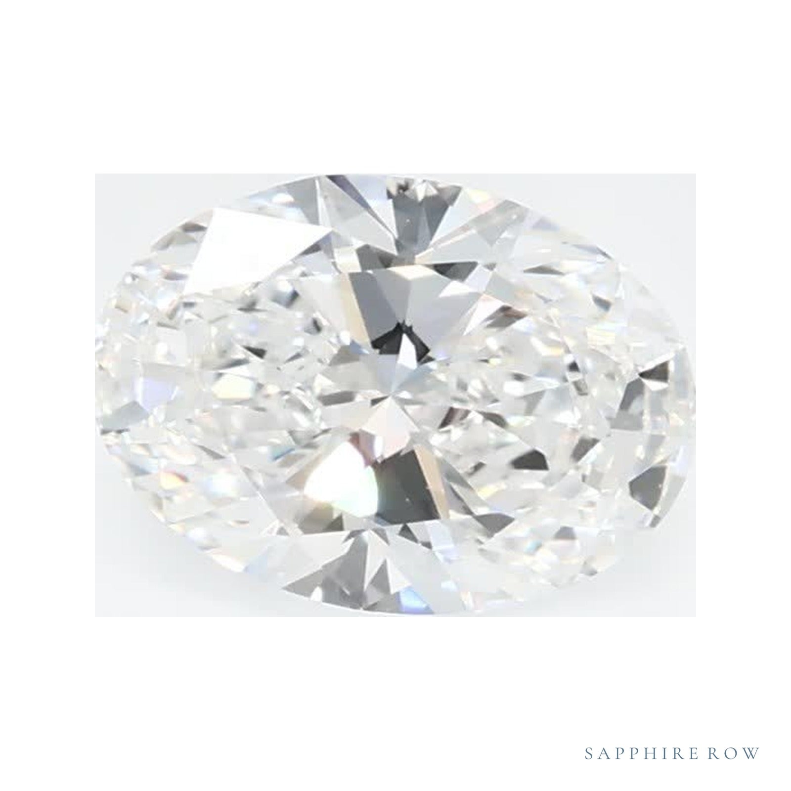 0.65 ct lab-grown diamond, oval cut | Sapphire Row · cut4
