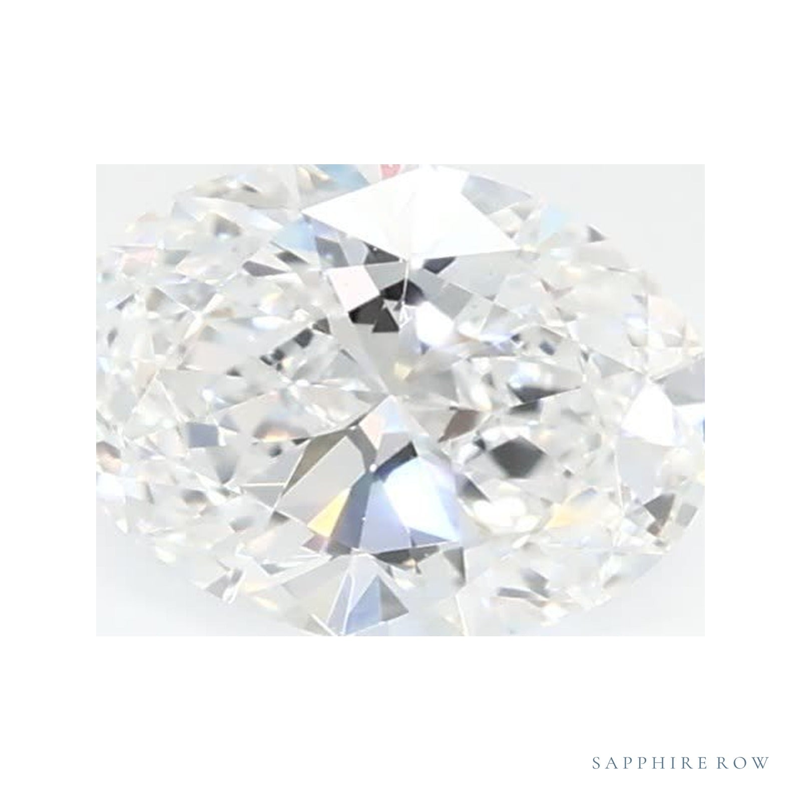 0.65 ct Lab-Grown Diamond – D VVS2 – Oval Cut – GCAL Certified — Sapphire Row · cut4