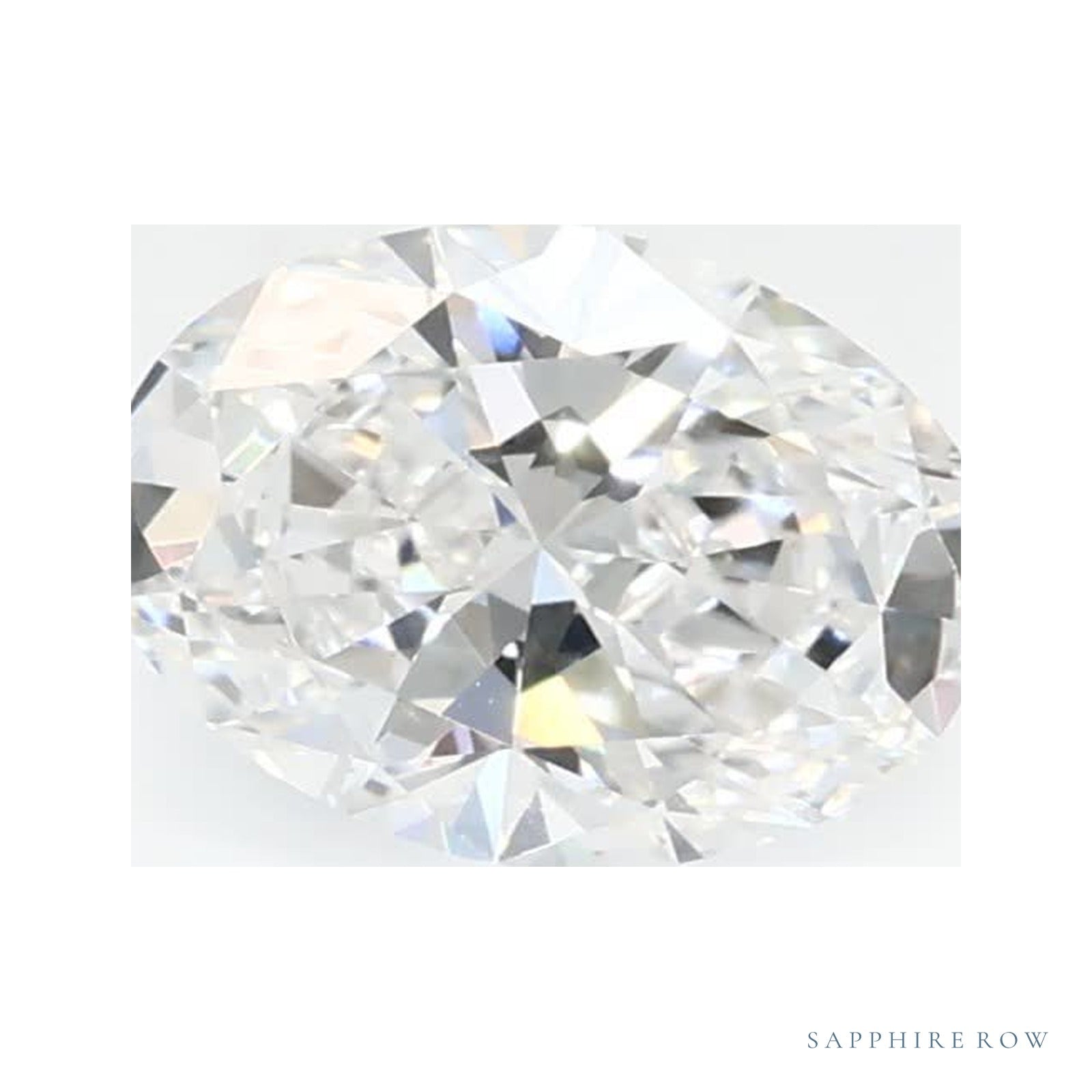 0.65 ct Lab-Grown Diamond – D VVS2 – Oval Cut – GCAL Certified — Sapphire Row · cut4