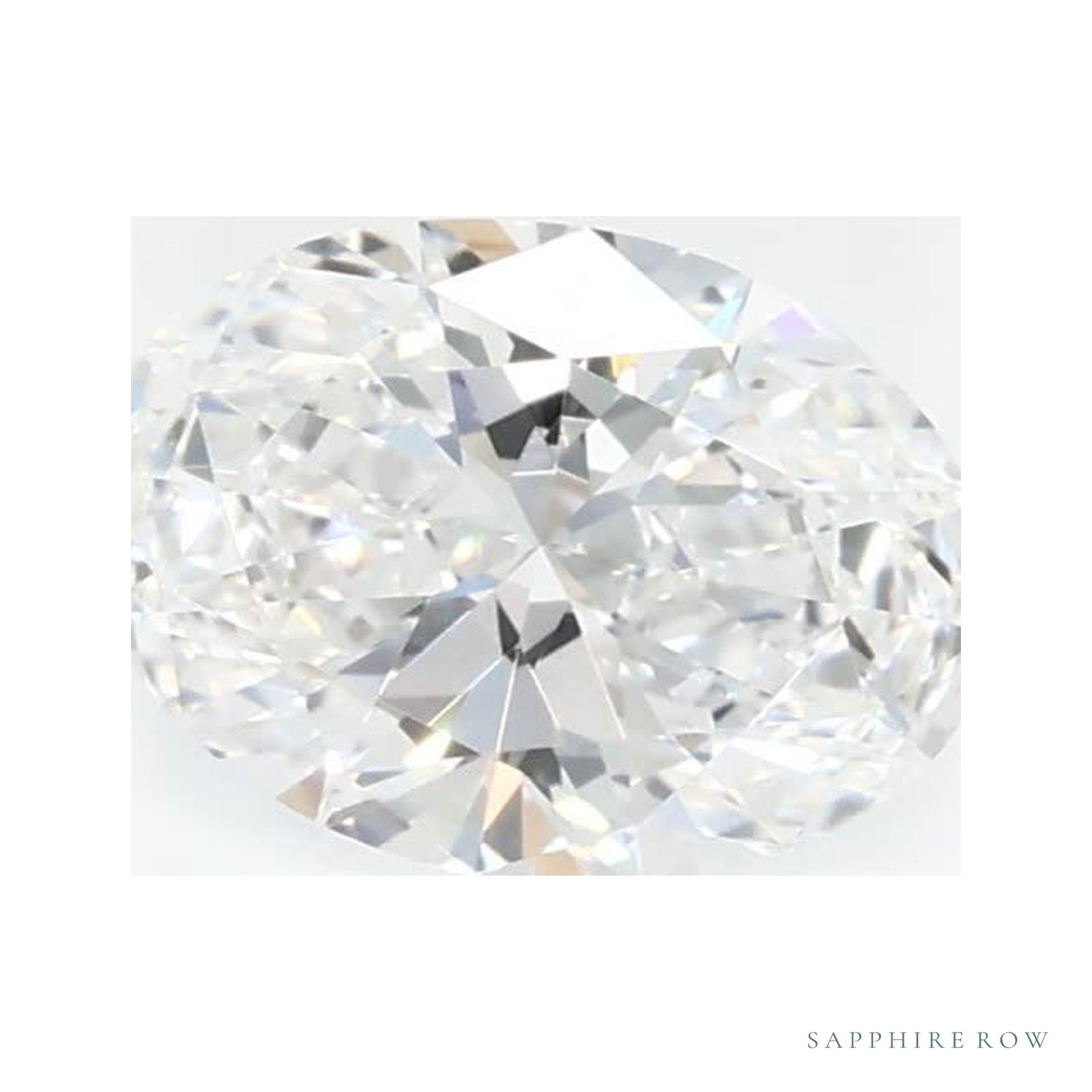0.65 ct Lab-Grown Diamond – D VVS2 – Oval Cut – GCAL Certified — Sapphire Row · cut4