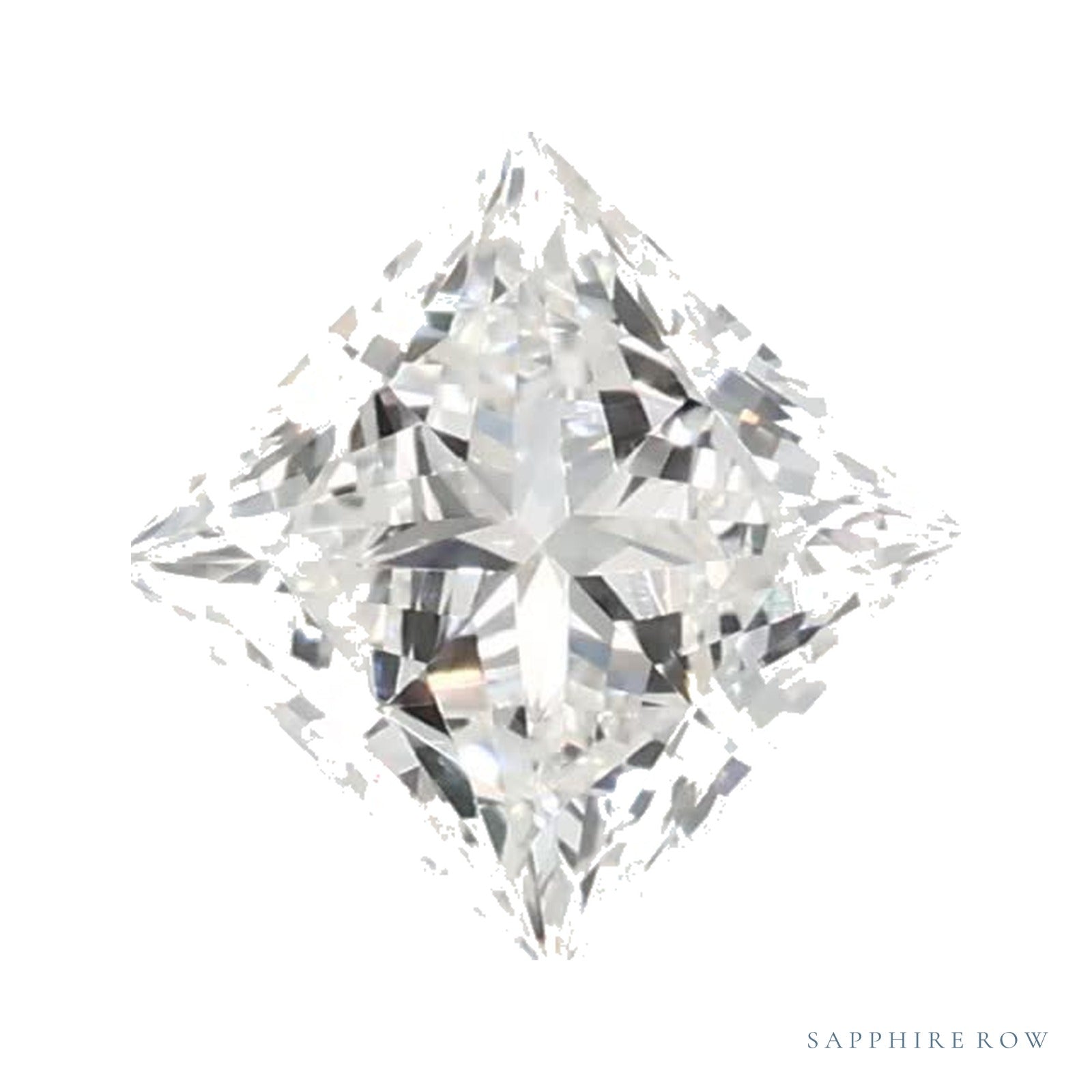 0.62 ct lab-grown diamond, square cut | Sapphire Row · cut4