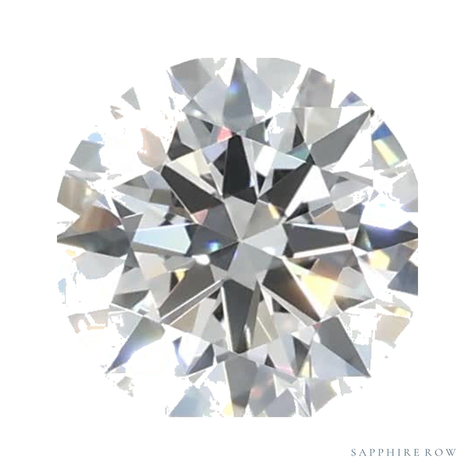 0.58 ct lab-grown diamond, round cut | Sapphire Row · cut4