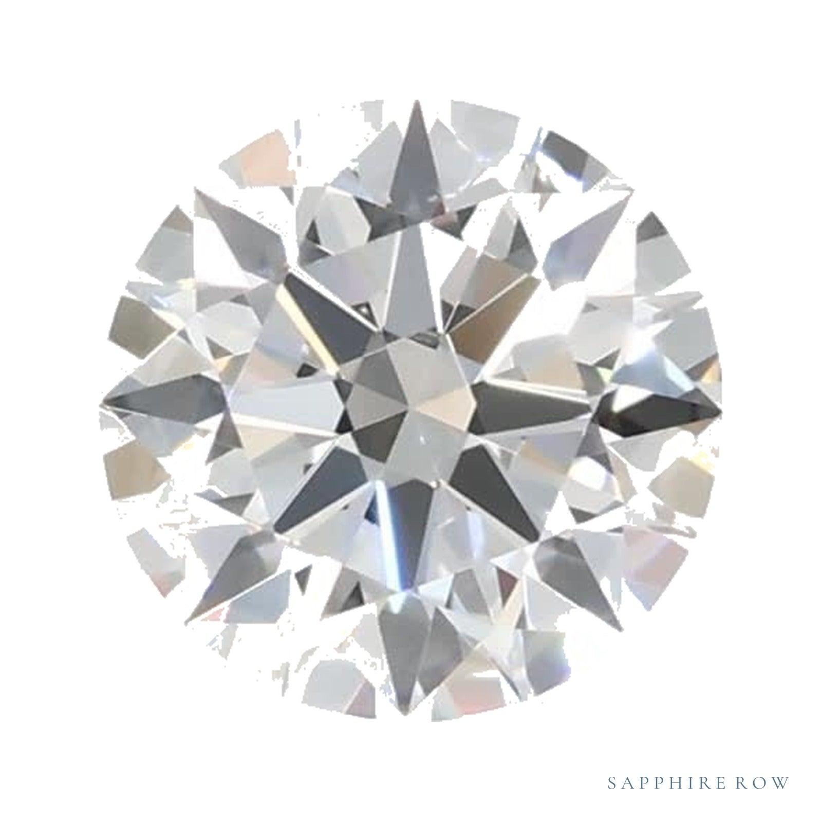 0.58 ct lab-grown diamond, round cut | Sapphire Row · cut4