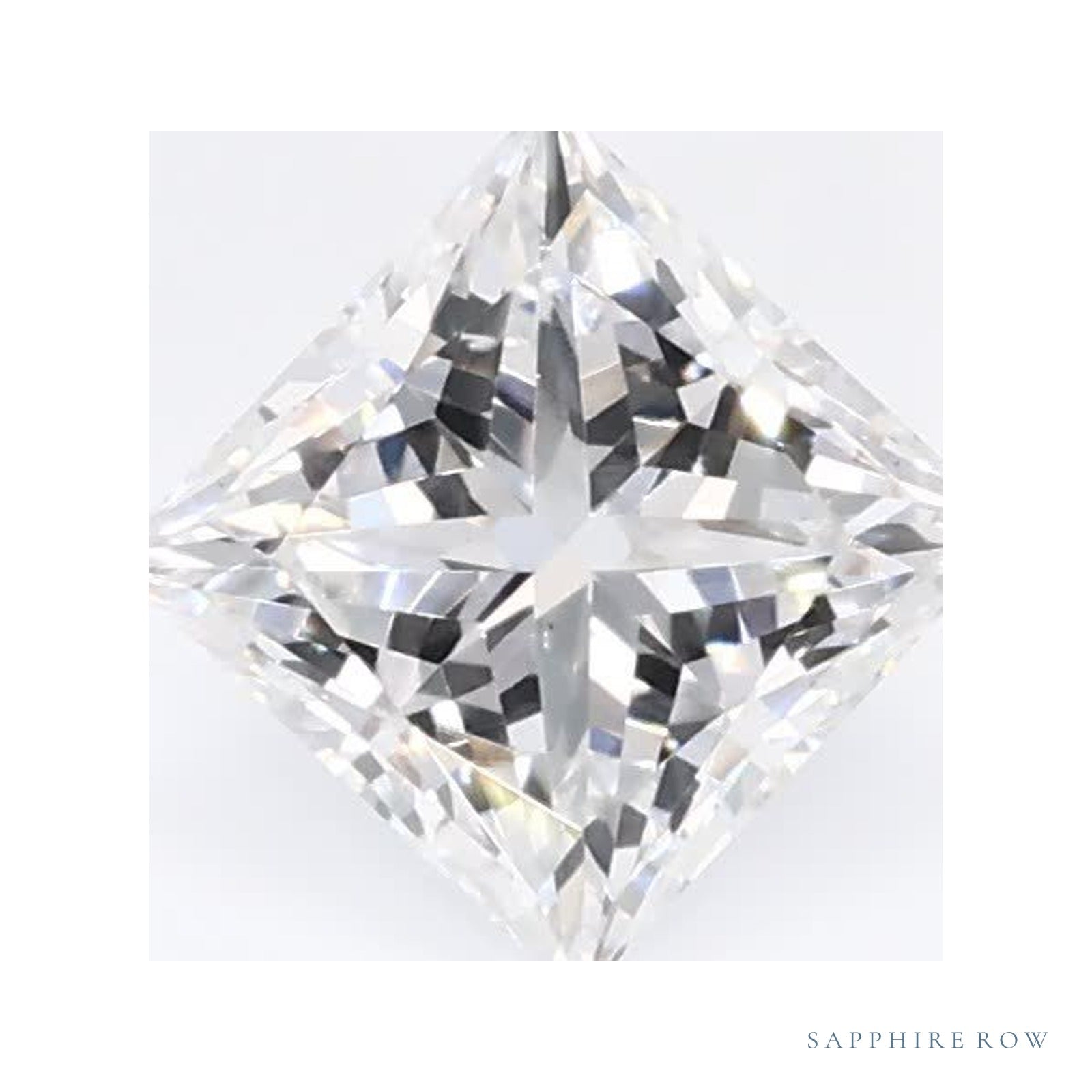 0.56 ct Lab-Grown Diamond – E VS1 – Square Cut – GCAL Certified — Sapphire Row · cut4