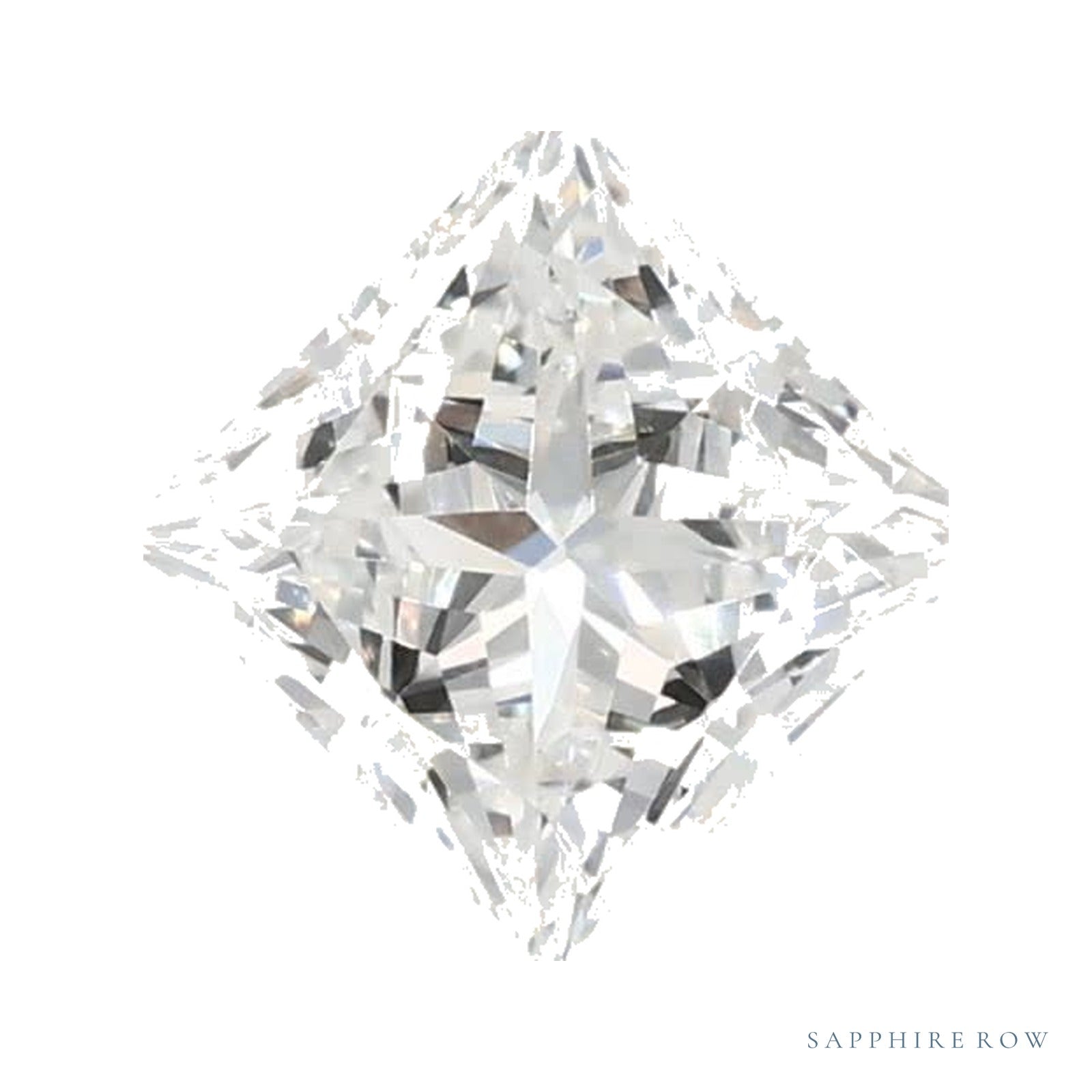 0.56 ct lab-grown diamond, square cut | Sapphire Row · cut4