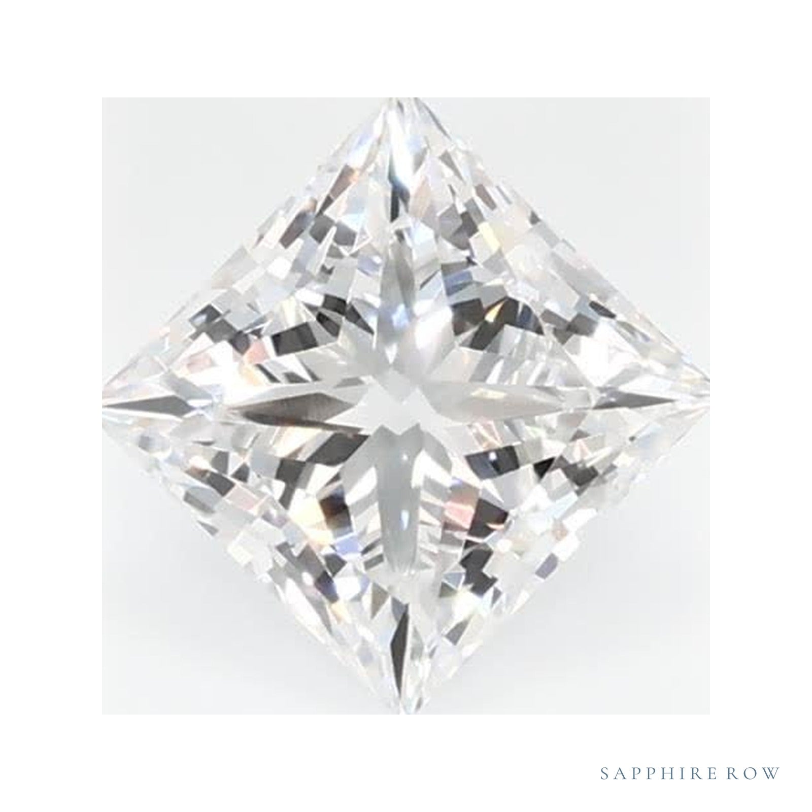 0.55 ct lab-grown diamond, square cut | Sapphire Row · cut4