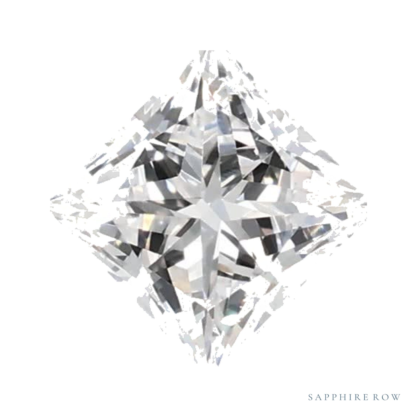 0.53 ct lab-grown diamond, square cut | Sapphire Row · cut4