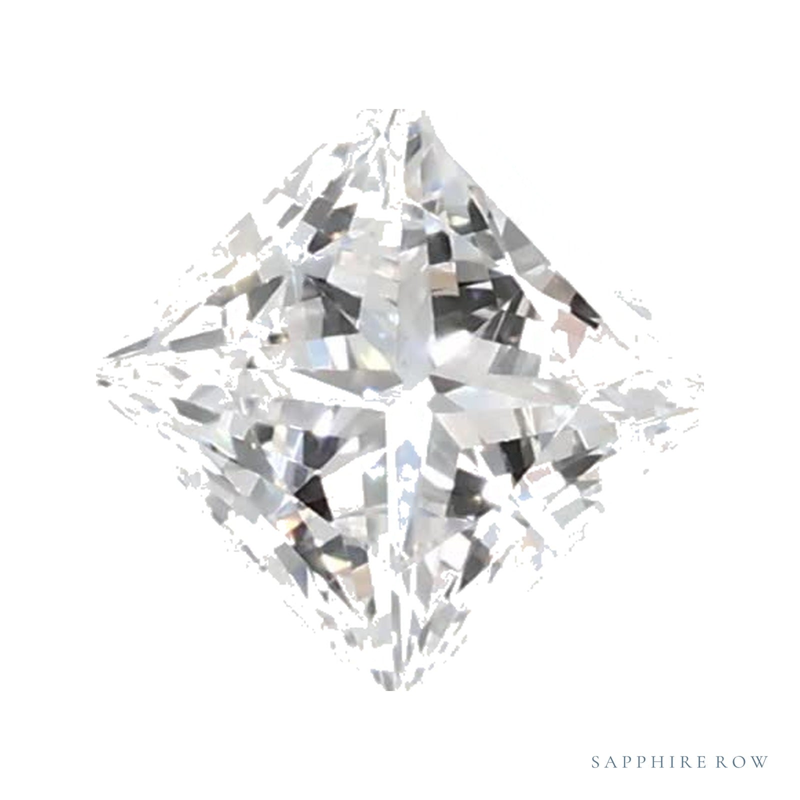 0.52 ct lab-grown diamond, square cut | Sapphire Row · cut4
