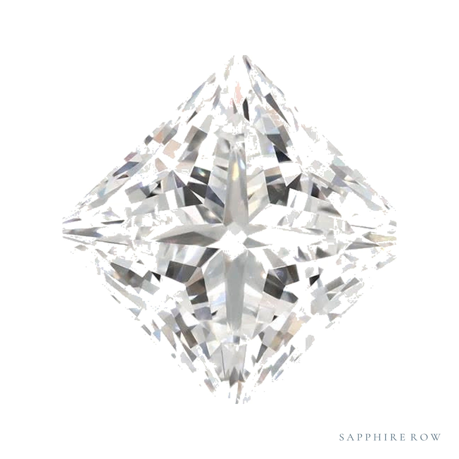 3.29 ct Lab-Grown Diamond – D VVS2 – Square Cut – GCAL Certified — Sapphire Row · cut4