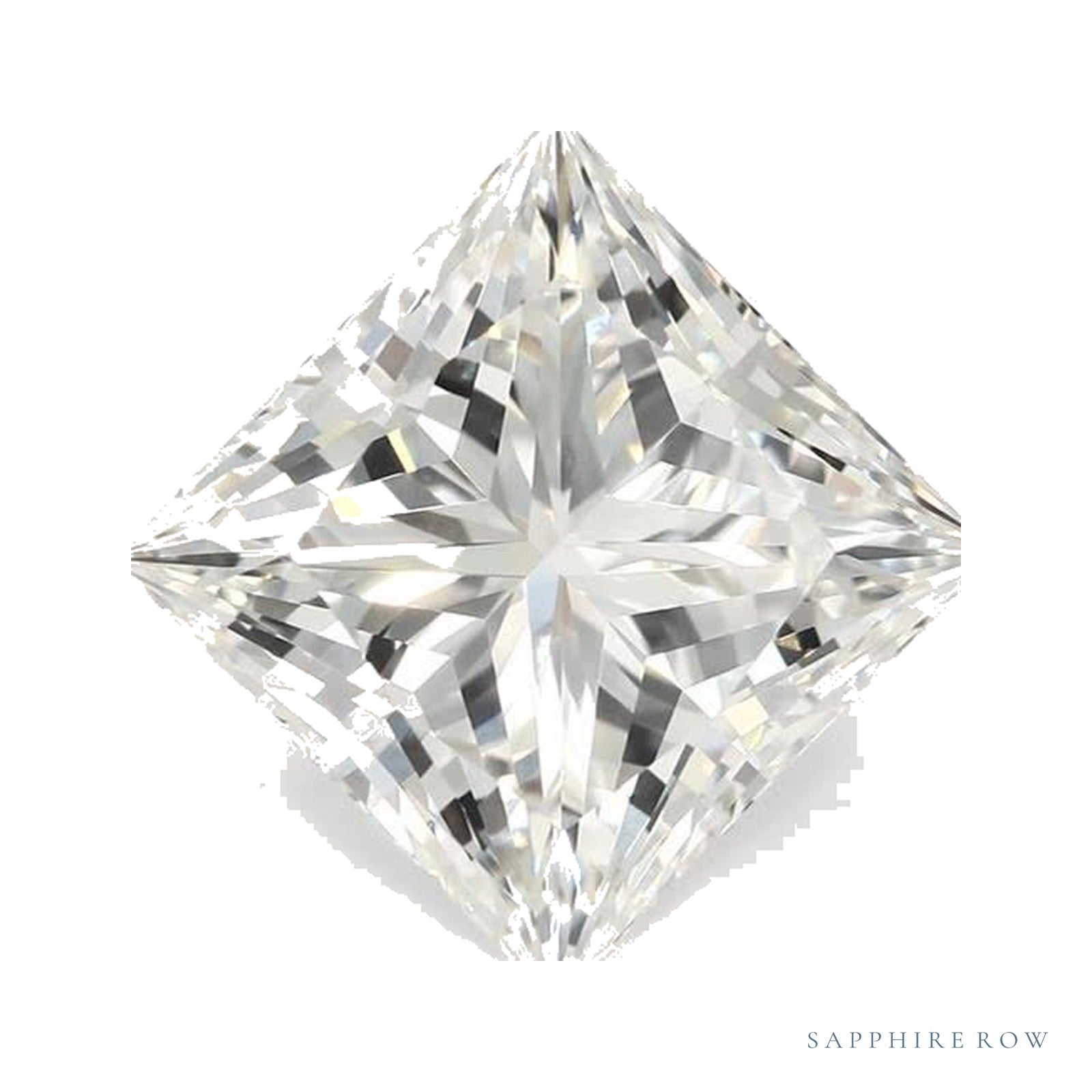 3.09 ct Lab-Grown Diamond – H VVS2 – Square Cut – GCAL Certified — Sapphire Row · cut4