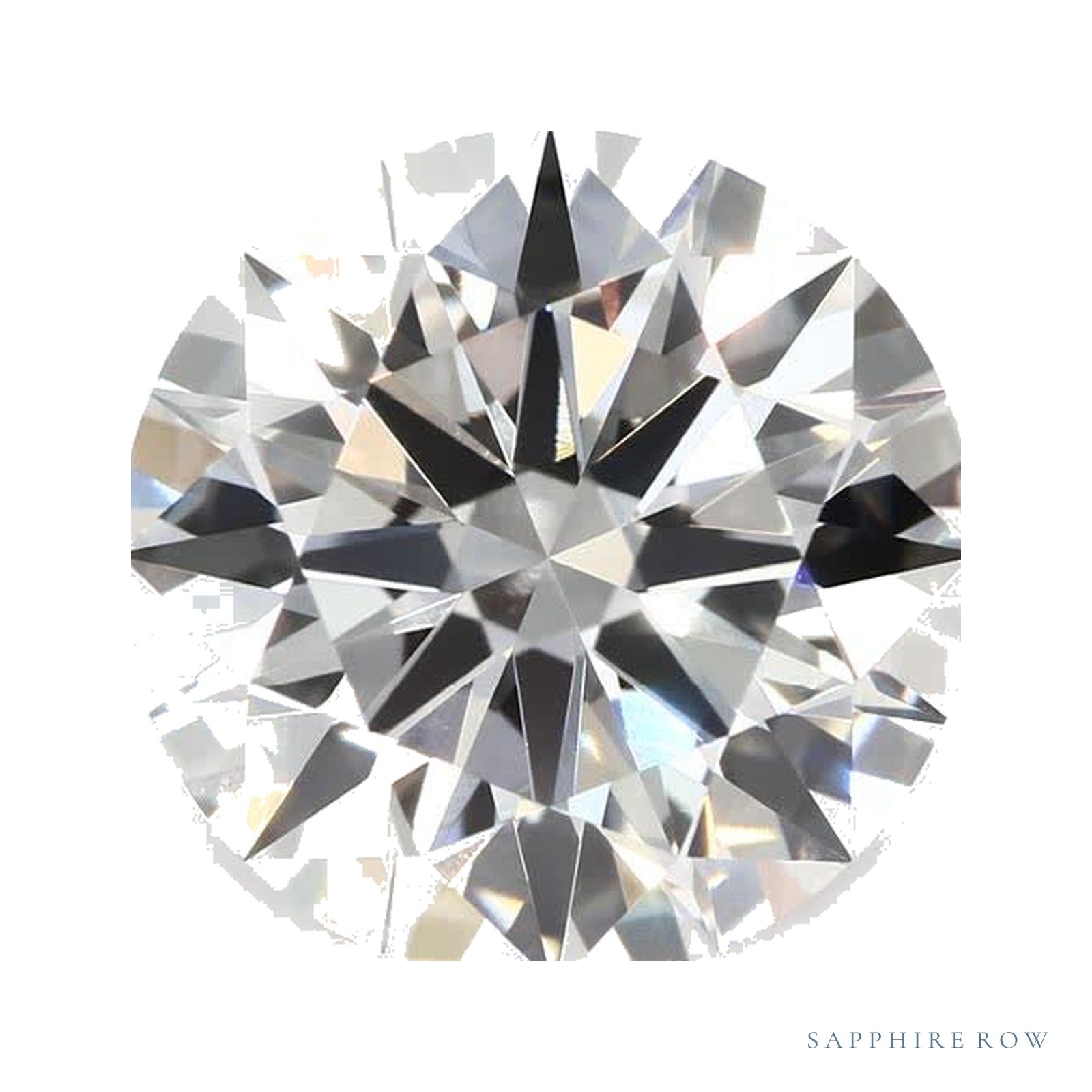 3.09 ct Lab-Grown Diamond – F VVS2 – Round Cut – GCAL Certified — Sapphire Row · cut4