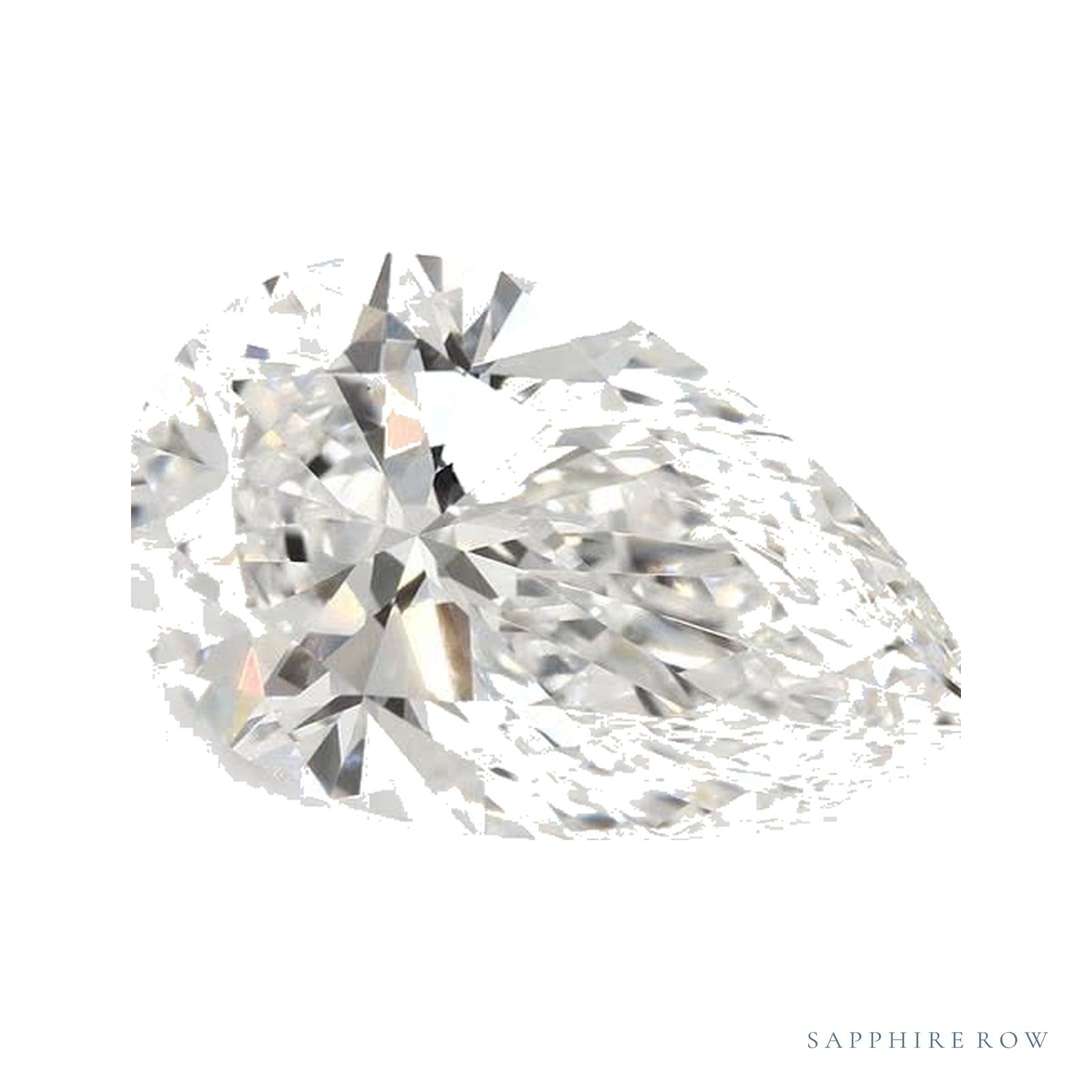 2.86 ct Lab-Grown Diamond – E VS1 – Pear Cut – GCAL Certified — Sapphire Row · cut4