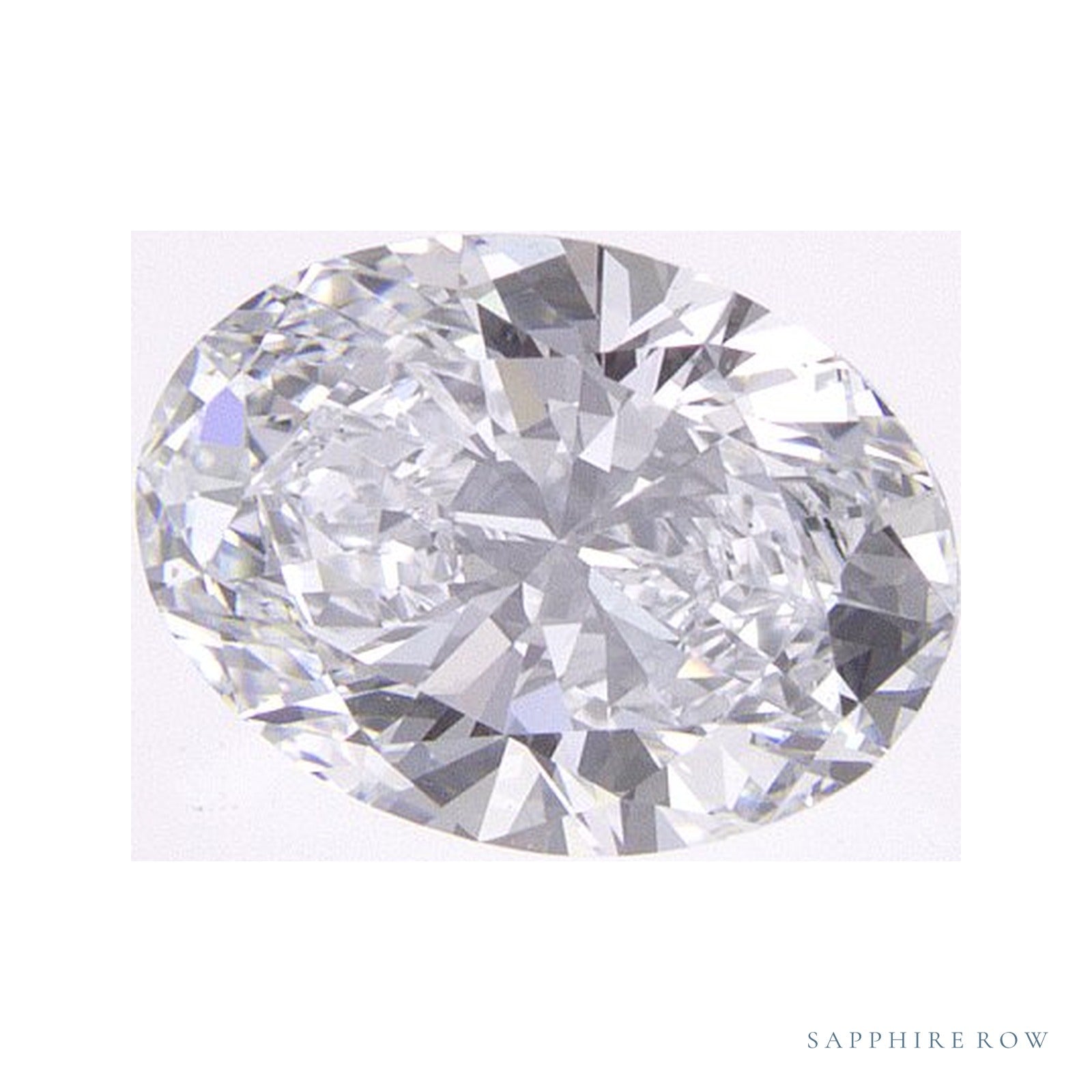 0.83 ct Lab-Grown Diamond – D VVS2 – Oval Cut – IGI Certified — Sapphire Row · cut4