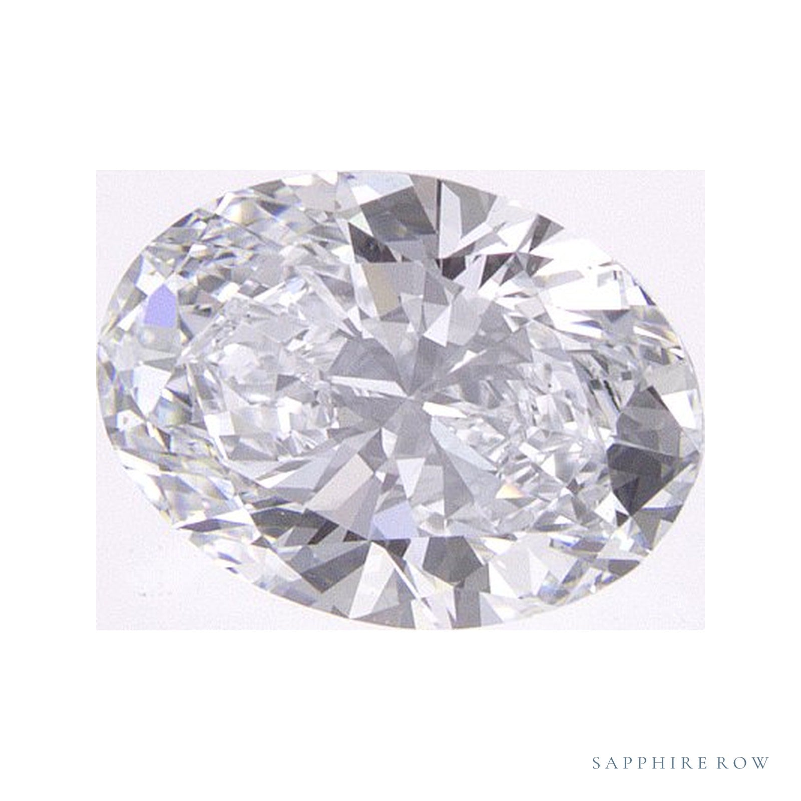0.83 ct Lab-Grown Diamond – D VVS2 – Oval Cut – IGI Certified — Sapphire Row · cut4