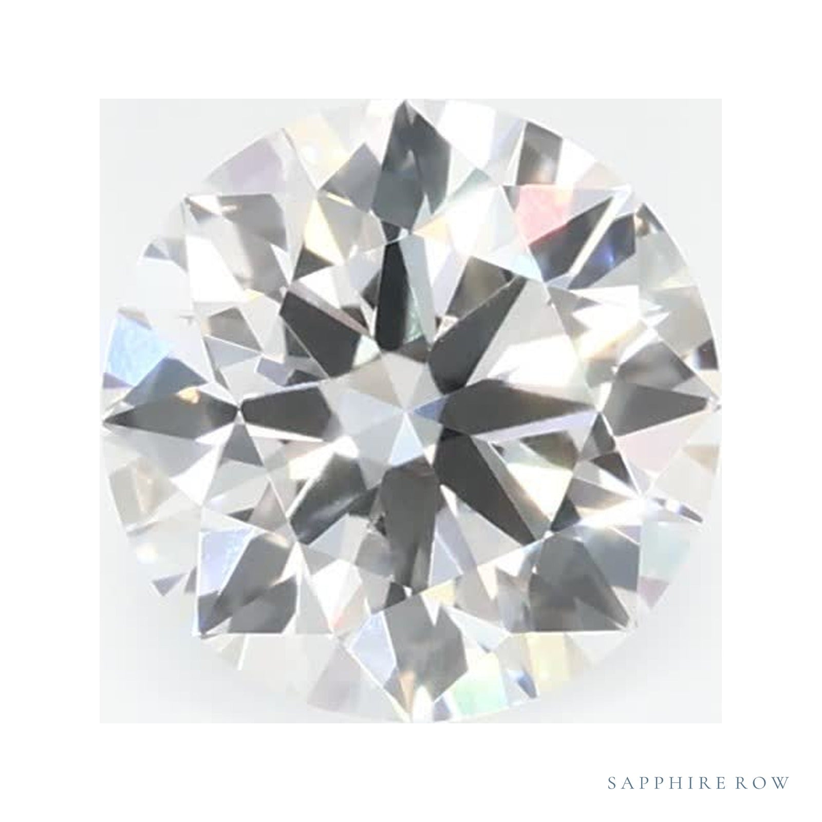 0.77 ct Lab-Grown Diamond – E VVS1 – Round Cut – GCAL Certified — Sapphire Row · cut4