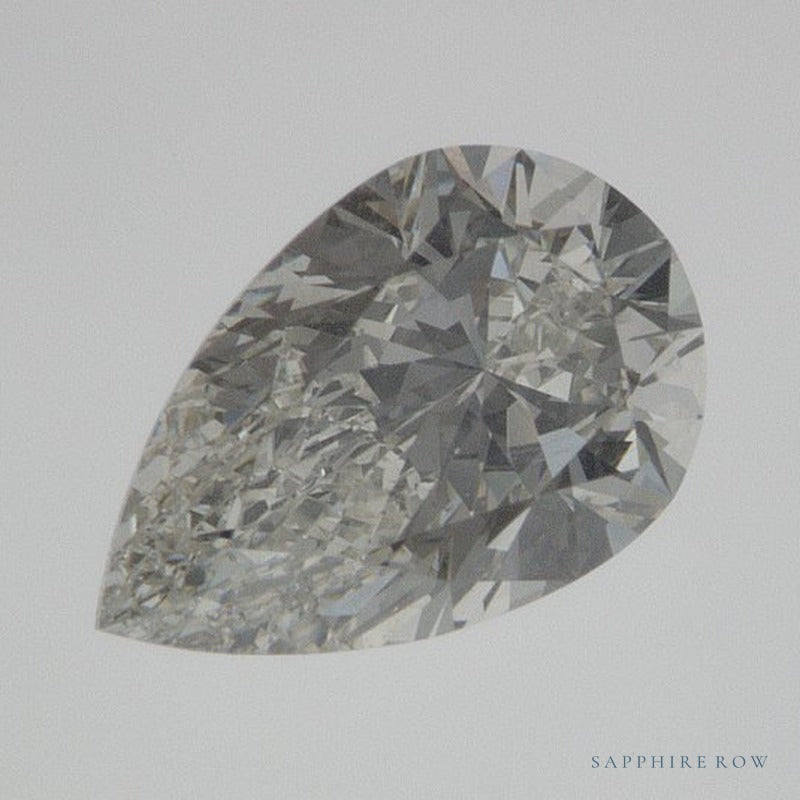 0.76 ct Natural Diamond – J SI1 – Pear Cut – GIA Certified — Sapphire Row · cut7