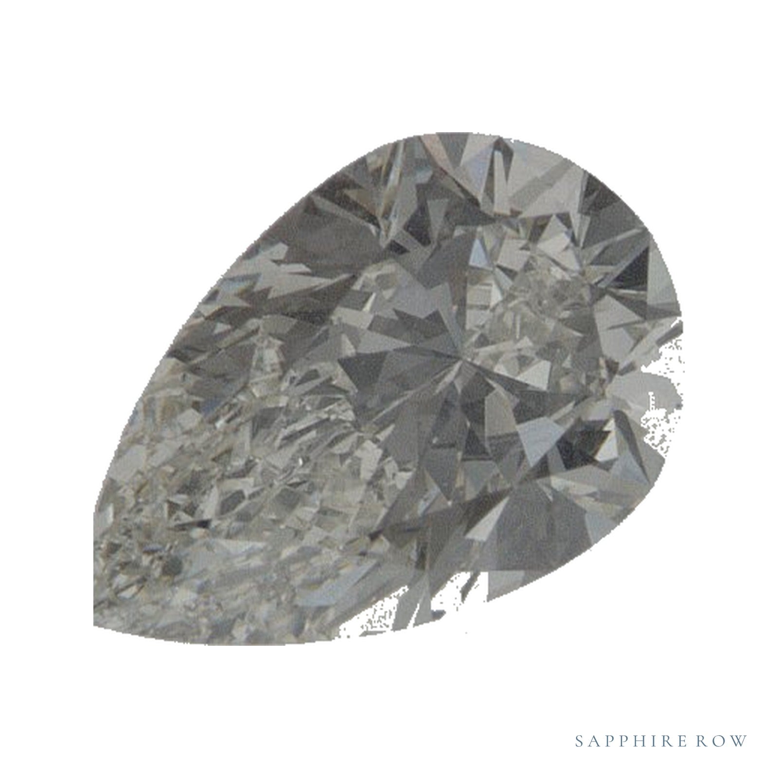 0.76 ct Natural Diamond – J SI1 – Pear Cut – GIA Certified — Sapphire Row · cut4