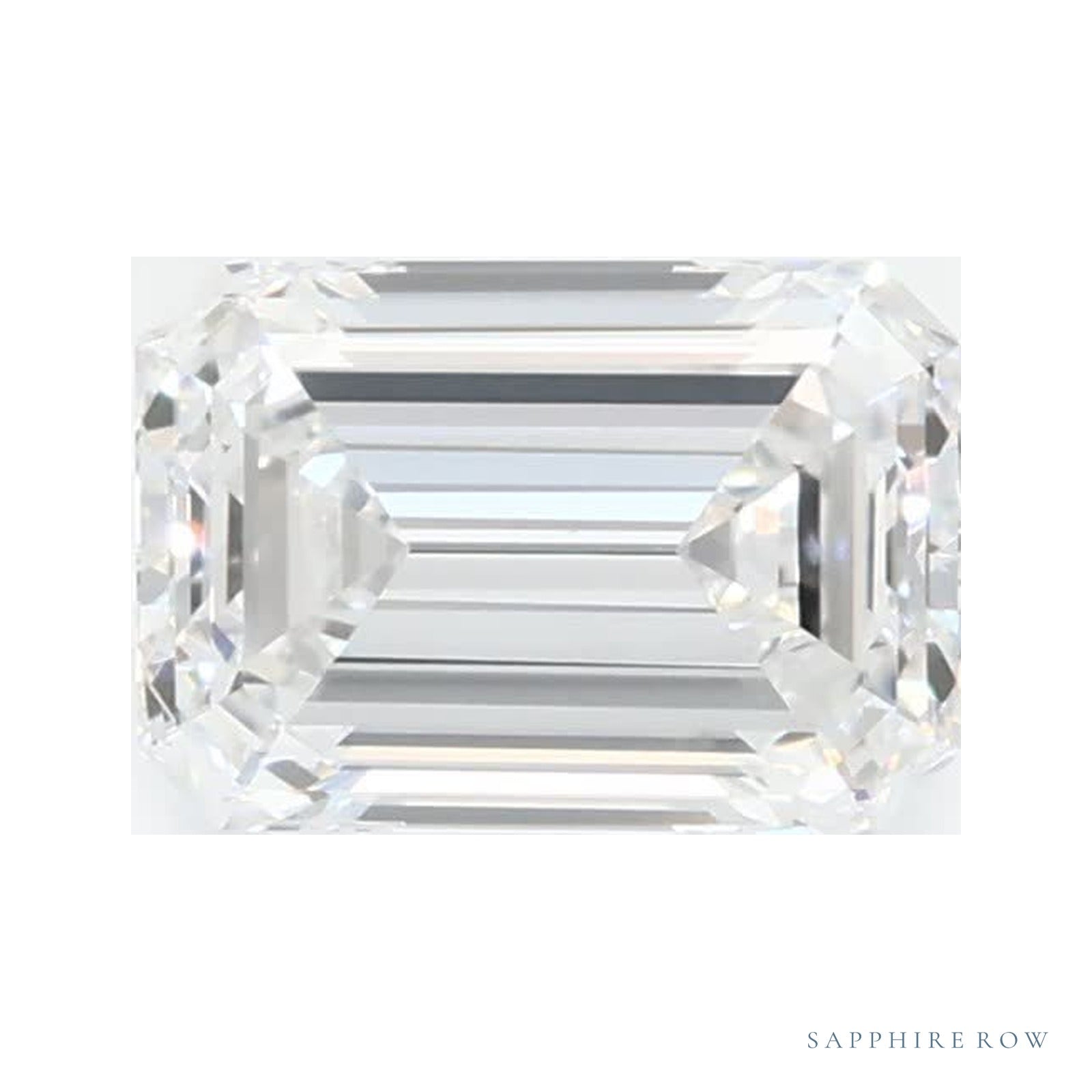 0.76 ct Lab-Grown Diamond – D VVS2 – Emerald Cut – GCAL Certified — Sapphire Row · cut4
