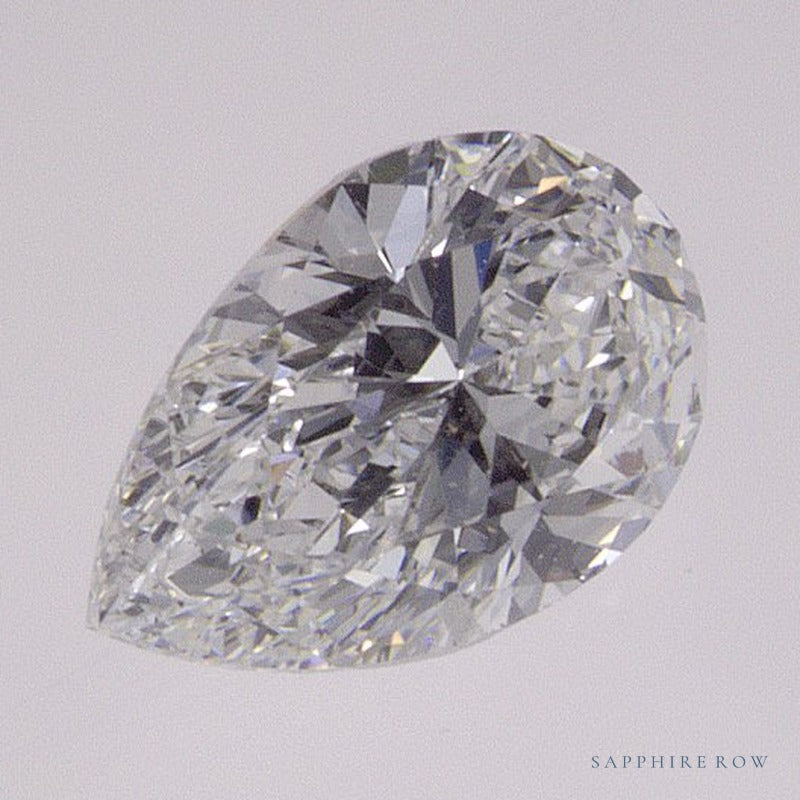 0.71 ct Natural Diamond – E VVS2 – Pear Cut – GIA Certified — Sapphire Row · cut7