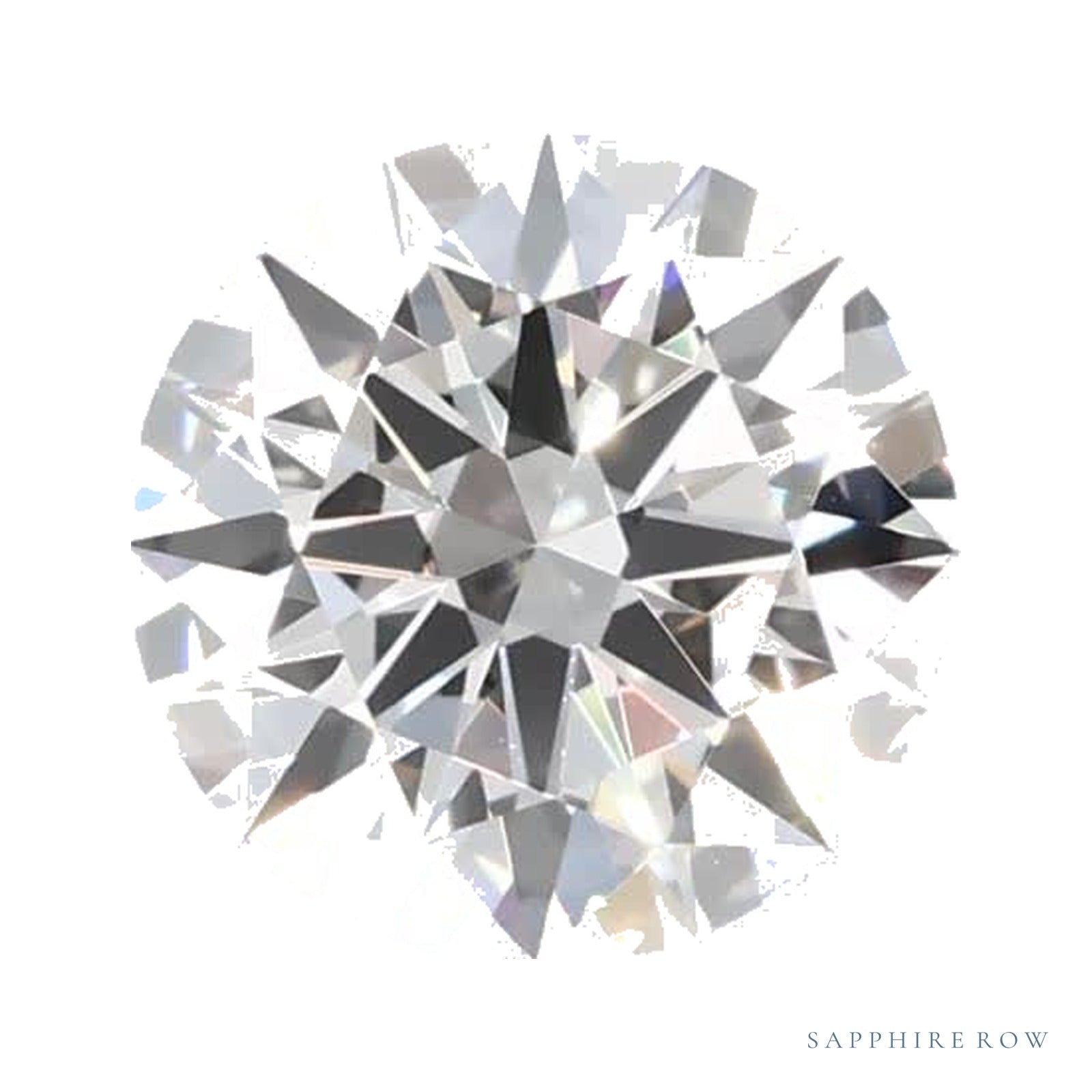 0.64 ct Lab-Grown Diamond – E VS1 – Round Cut – GCAL Certified — Sapphire Row · cut4