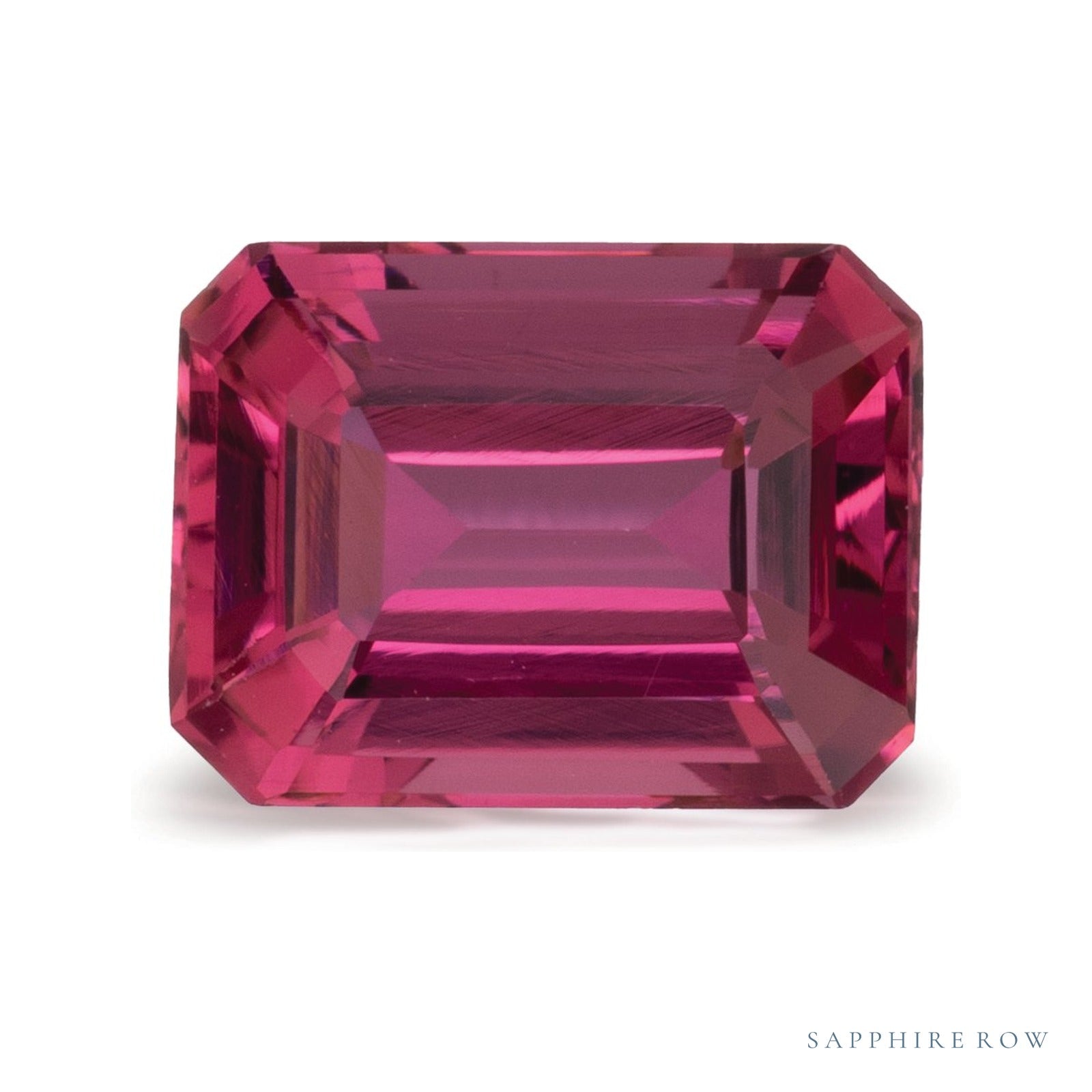1.42 ct Natural Pink Tourmaline – Emerald Cut — Sapphire Row · cut4