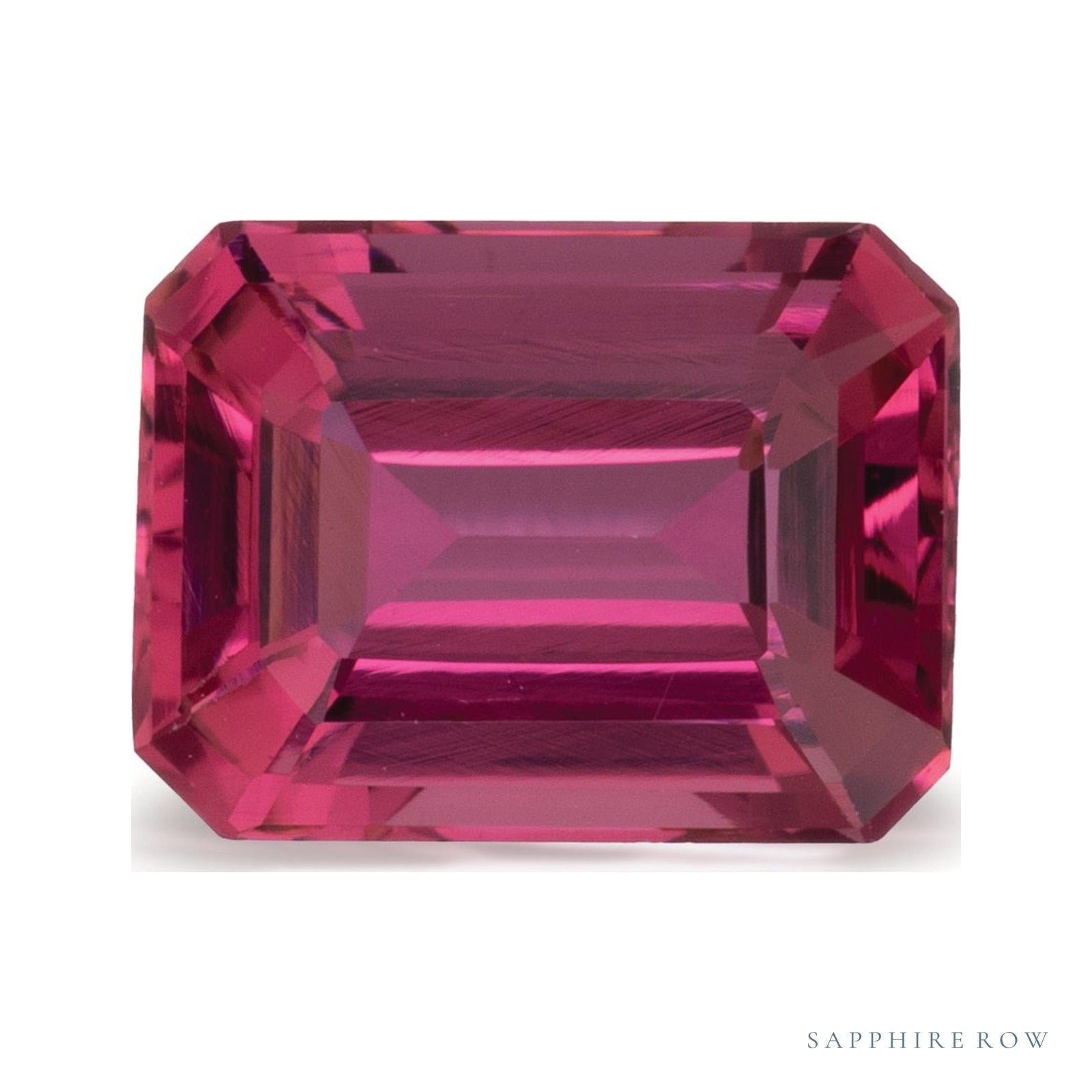 1.42 ct Natural Pink Tourmaline – Emerald Cut — Sapphire Row · cut4