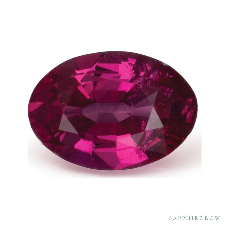 0.79 ct Natural Red Ruby (Heated) – Oval Cut — Sapphire Row · cut6
