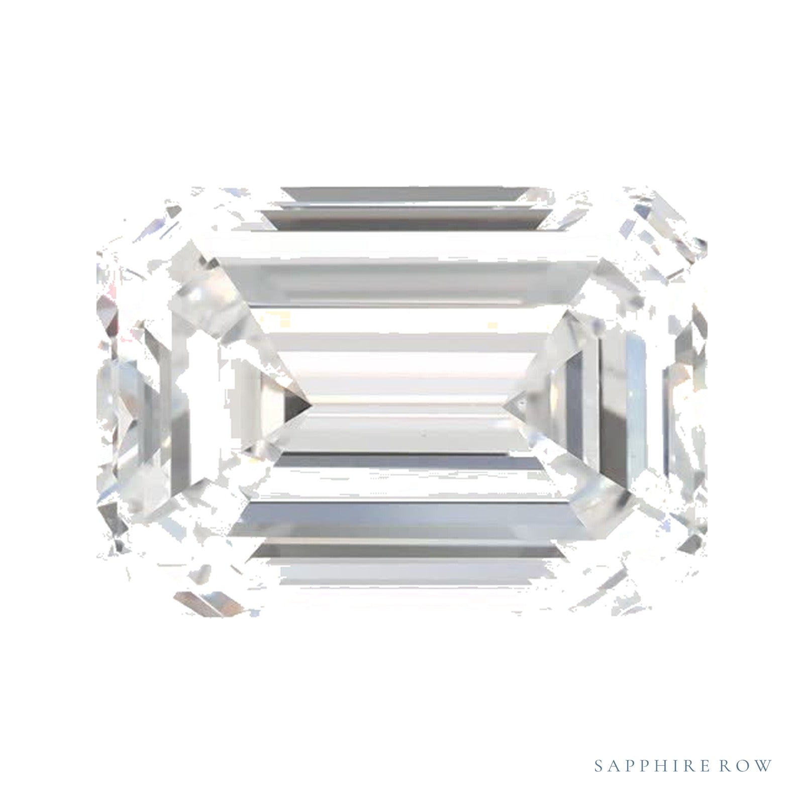 3.07 ct Lab-Grown Diamond – D VS1 – Emerald Cut – GCAL Certified — Sapphire Row · cut4