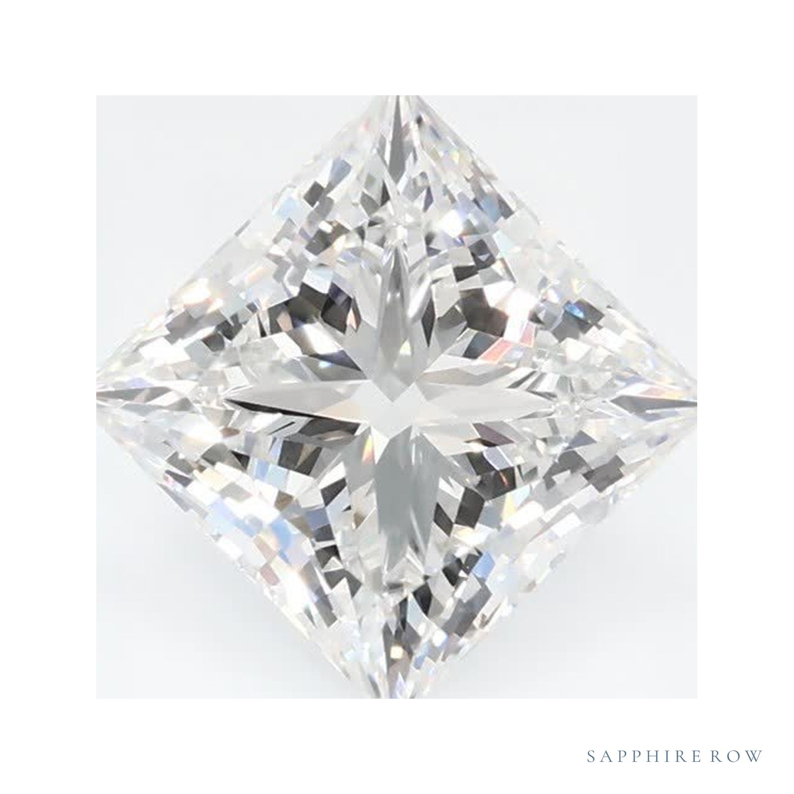 2.07 ct Lab-Grown Diamond – F VVS2 – Square Cut – GCAL Certified — Sapphire Row · cut4