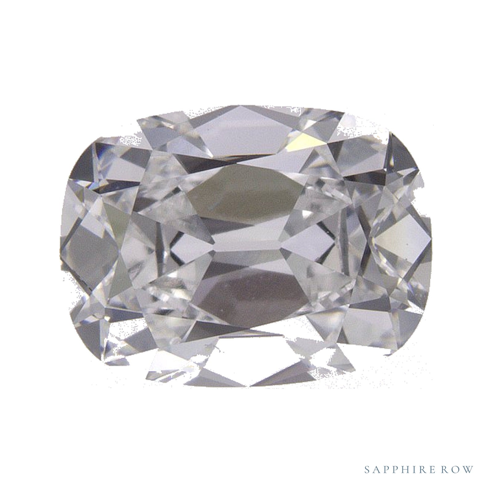 2.04 ct Lab-Grown Diamond – D VVS2 – Elongated Cushion Cut – Old Mine Cut – IGI Certified — Sapphire Row · cut4