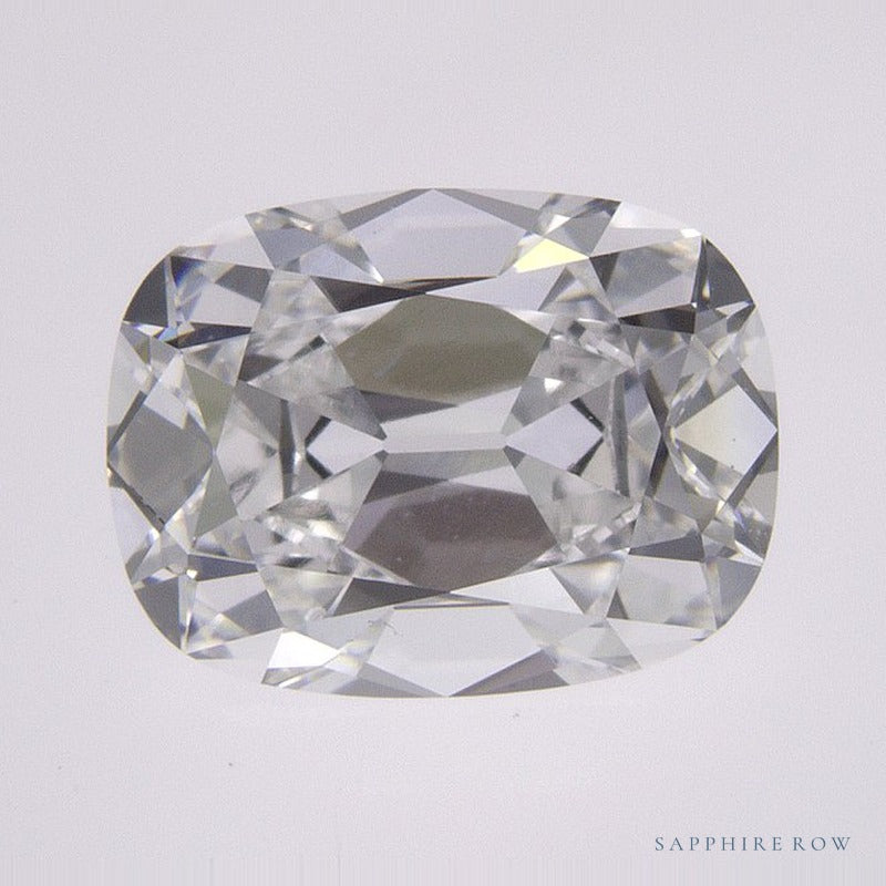 2.04 ct Lab-Grown Diamond – D VVS2 – Elongated Cushion Cut – Old Mine Cut – IGI Certified — Sapphire Row · cut6