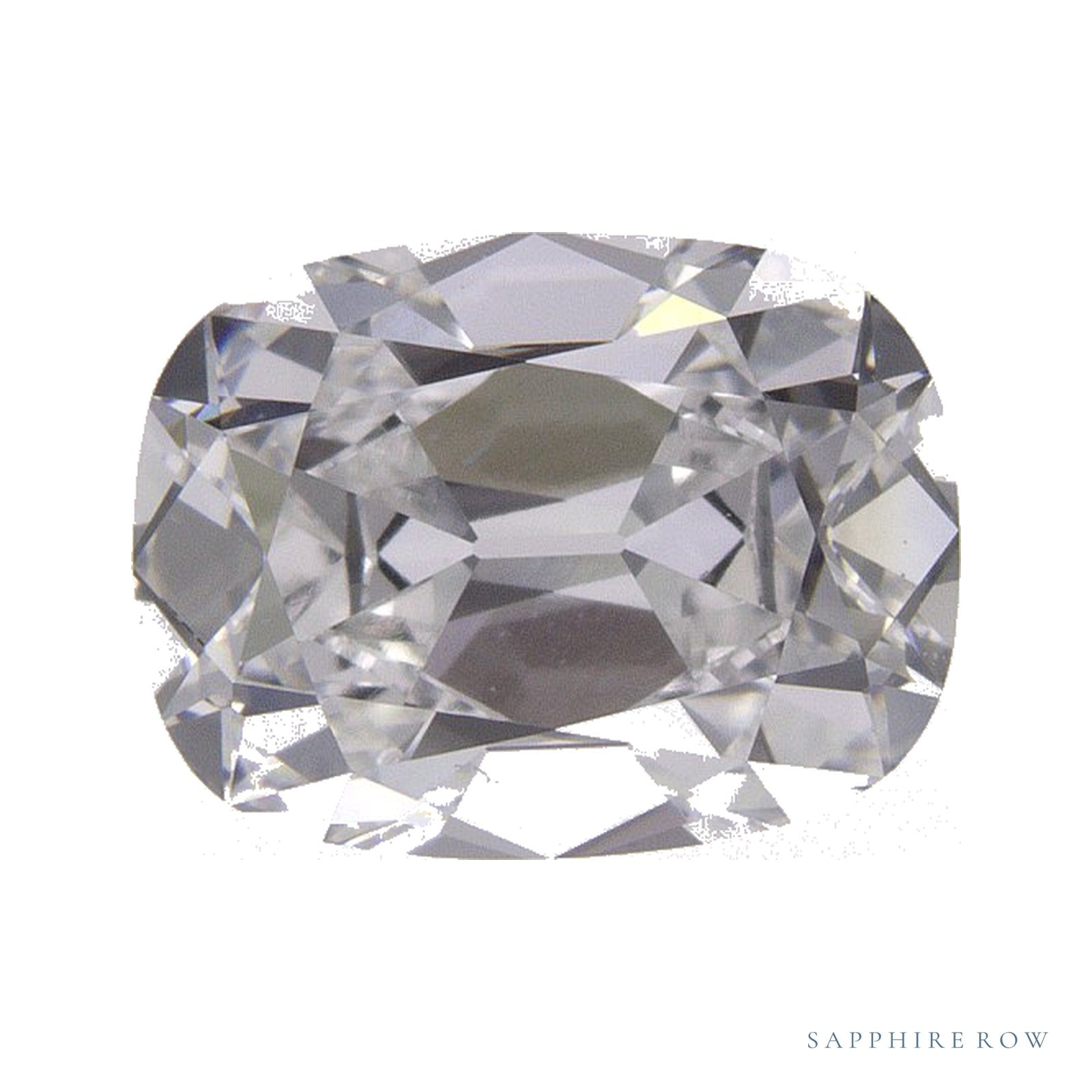2.04 ct Lab-Grown Diamond – D VVS2 – Elongated Cushion Cut – Old Mine Cut – IGI Certified — Sapphire Row · cut4