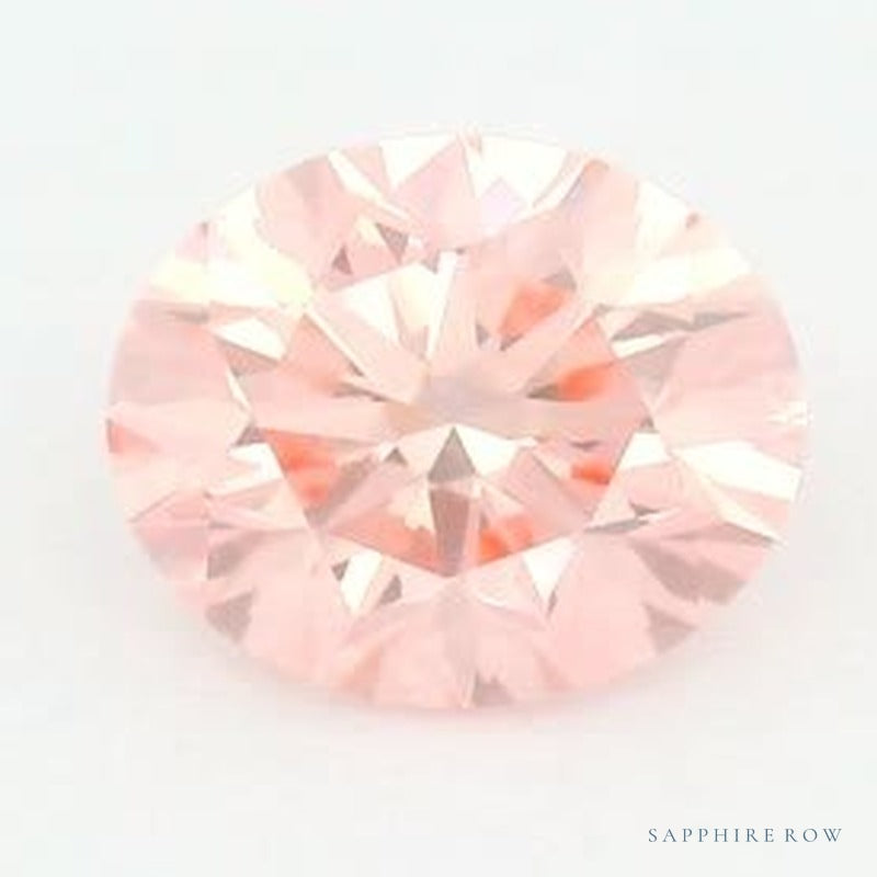 1.50 ct lab-grown fancy vivid pink diamond, round cut | Sapphire Row · cut7
