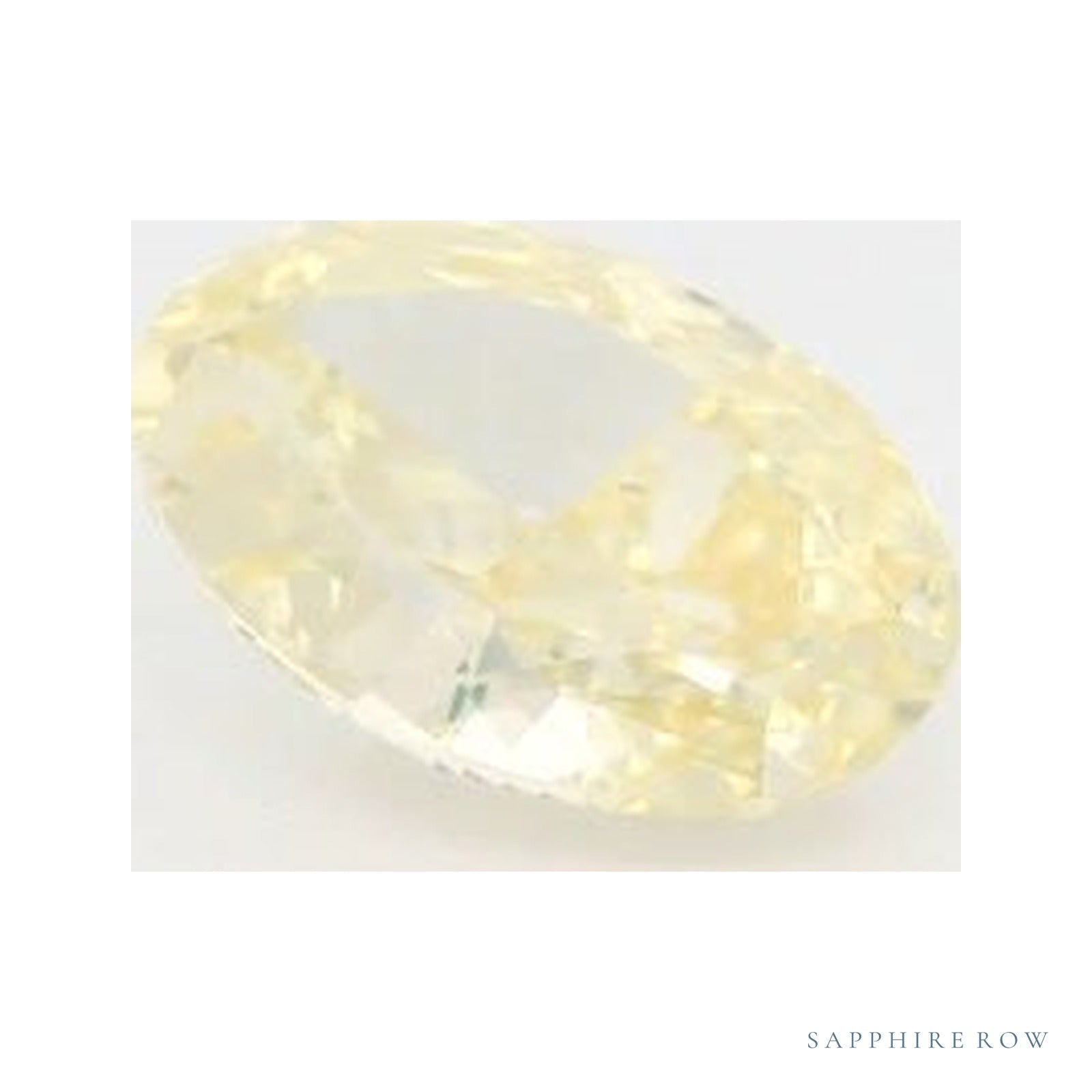 1.21 ct lab-grown fancy intense yellow diamond, oval cut | Sapphire Row · cut4
