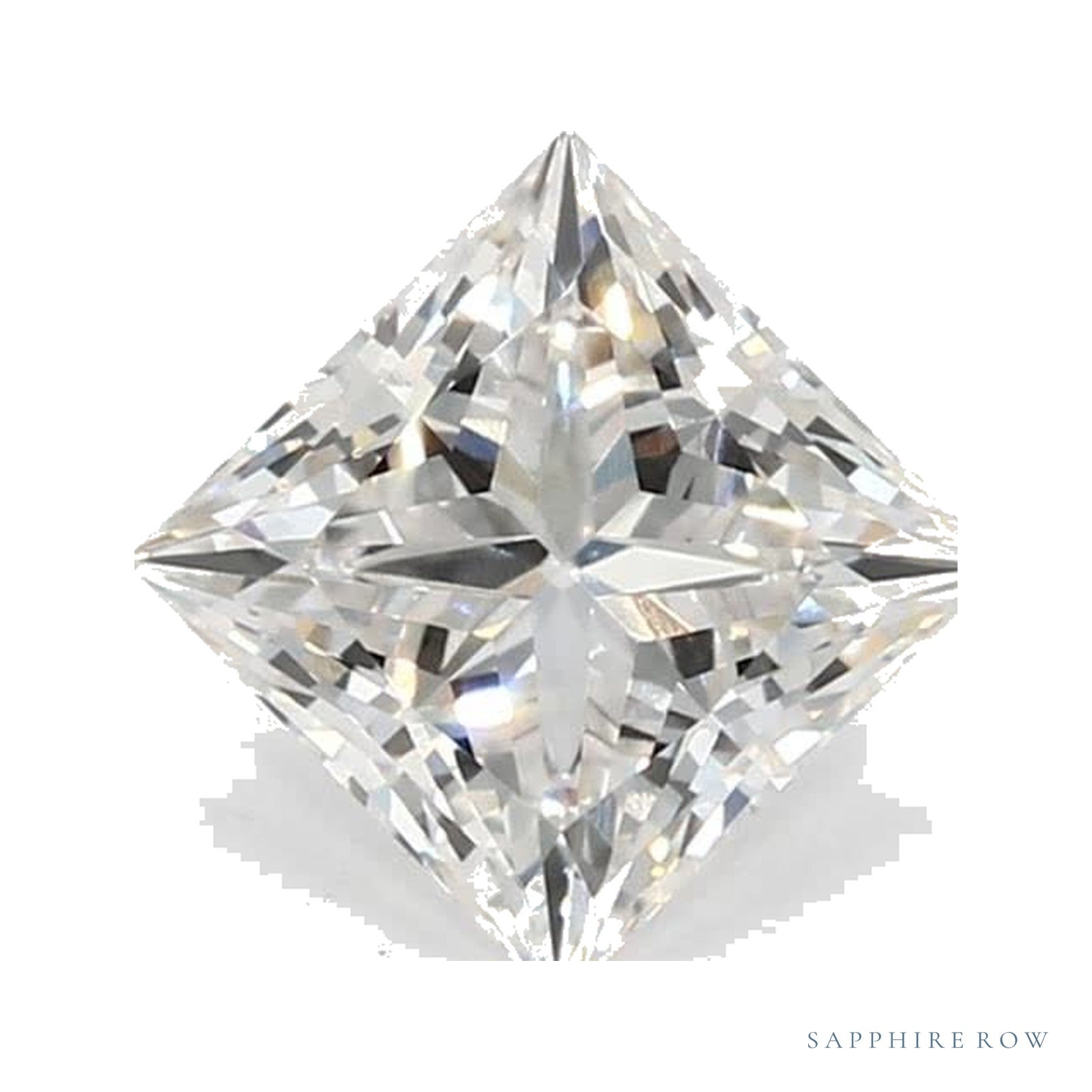 1.21 ct Lab-Grown Diamond – F VVS2 – Square Cut – GCAL Certified — Sapphire Row · cut4