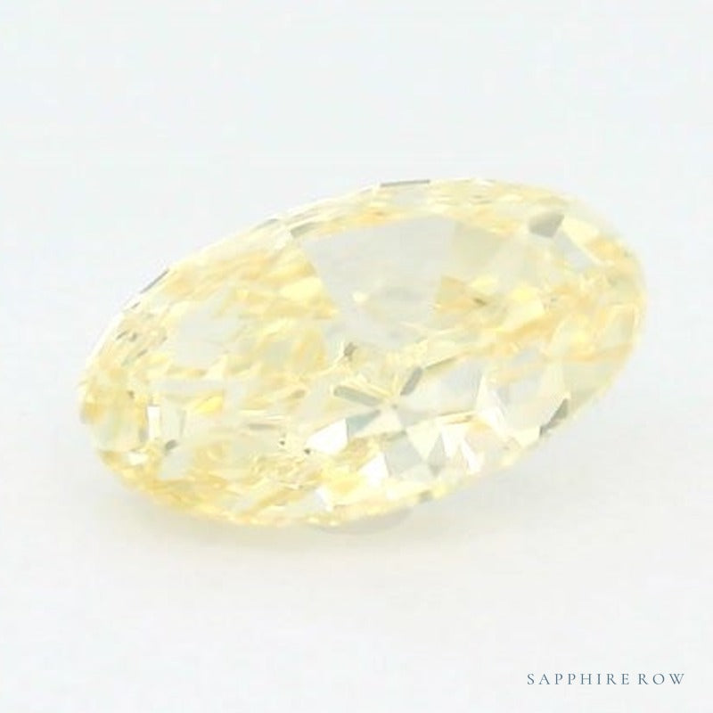 1.14 ct lab-grown fancy intense yellow diamond, oval cut | Sapphire Row · cut7