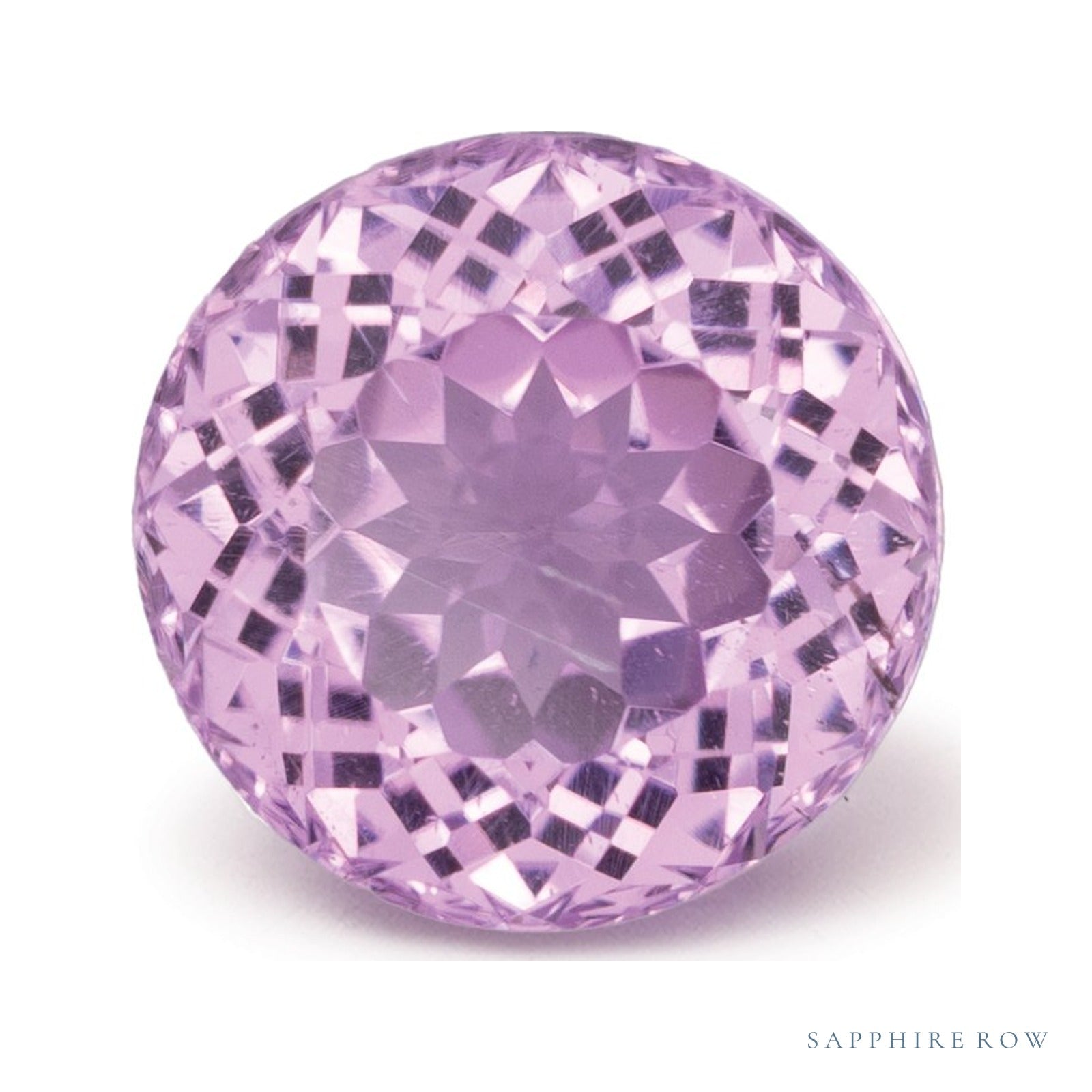 3.09 ct Natural Pink Kunzite – Round Cut – Afghanistan — Sapphire Row · cut4